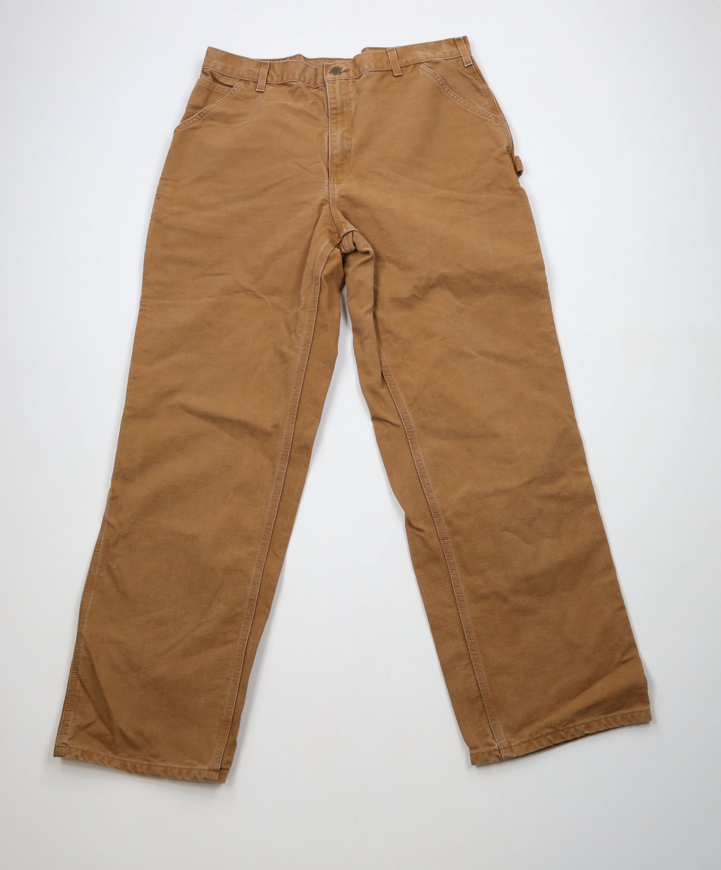 Carhartt × Vintage Vintage Carhartt Dungaree Wide Leg Canvas Pants Duck Brown Size US 38 / EU 54 - 1 Thumbnail