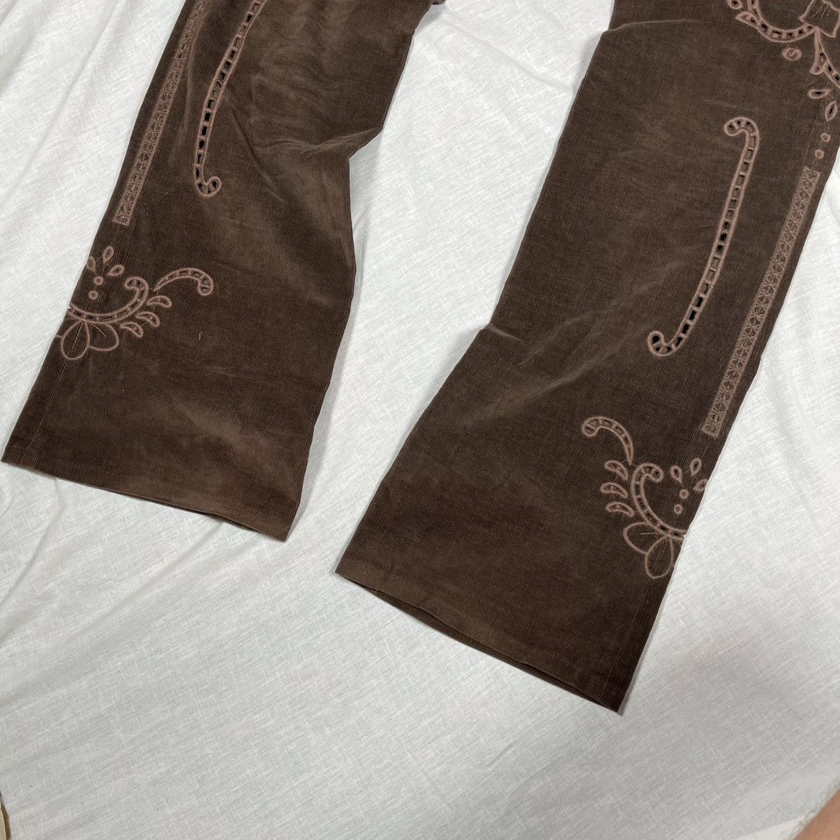 Dolce & Gabbana Vintage DOLCE & GABBANA D&G F/W 2002 Brown Corduroy Pants Size 32" / US 10 / IT 46 - 8 Thumbnail