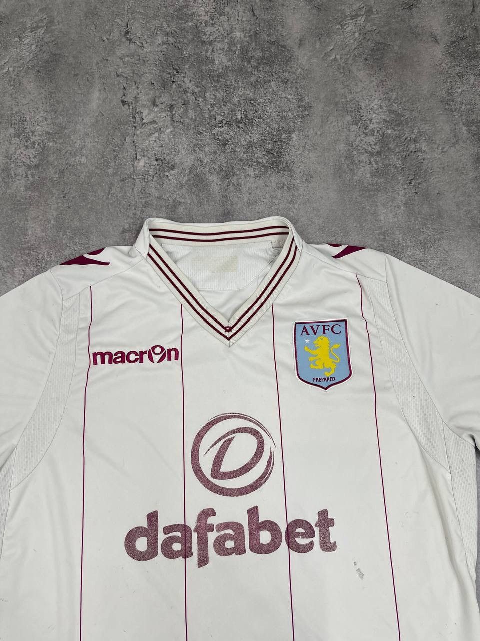 Other Aston Villa FC 2017/18 AwayFootballShirt Jersey White Macron Size US L / EU 52-54 / 3 - 3 Thumbnail