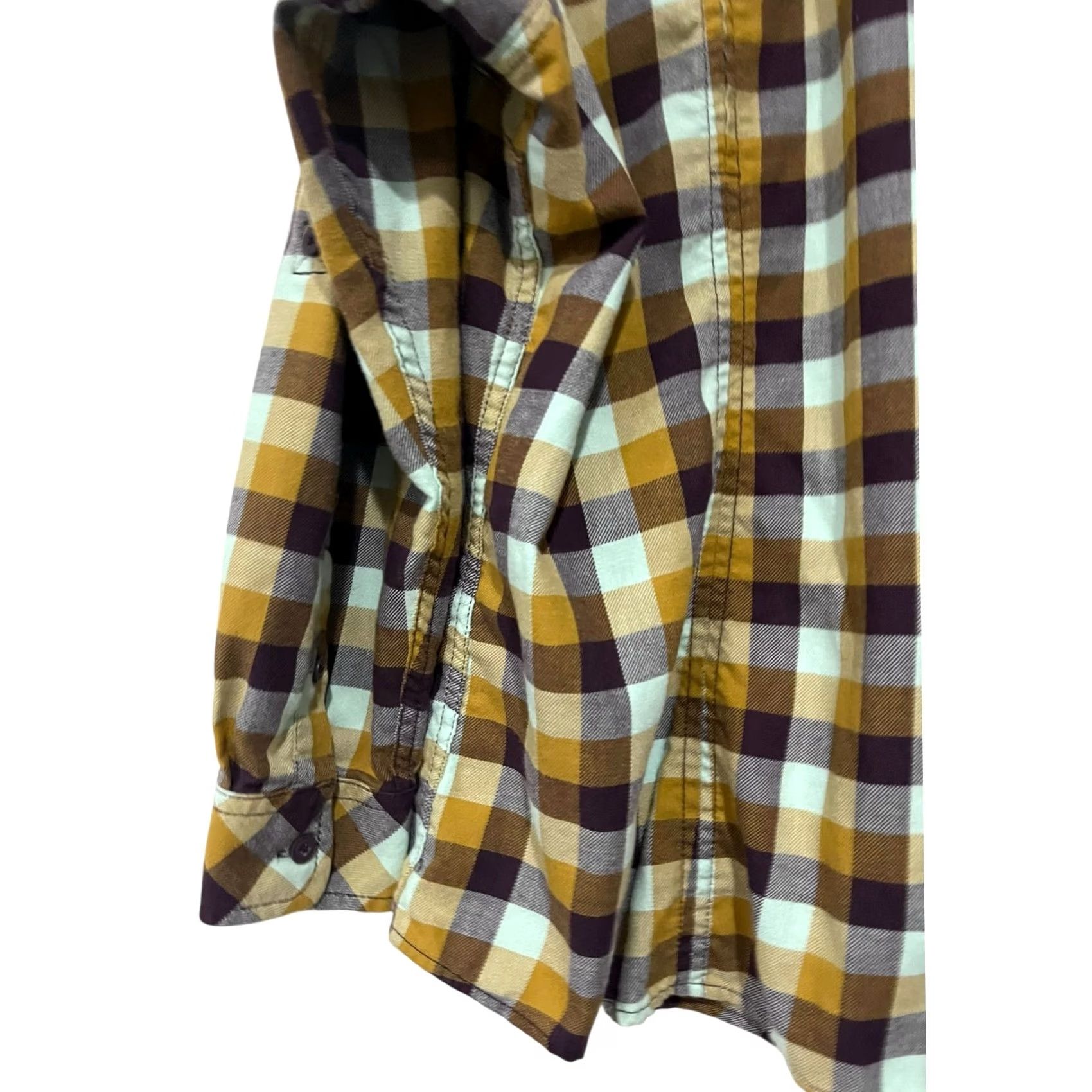 Duluth Trading Company VINTAGE Duluth Trading Women’s Flannel Plaid Shirt Top Crosscut Wicking Roll Tab 2X Size XXL / US 16-18 / IT 52-54 - 5 Thumbnail