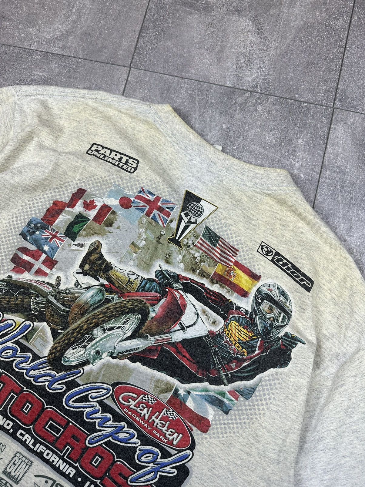 Other Motocross 2002 World Cup Overprint Logo Distressed Tee Size US XL / EU 56 / 4 - 5 Thumbnail