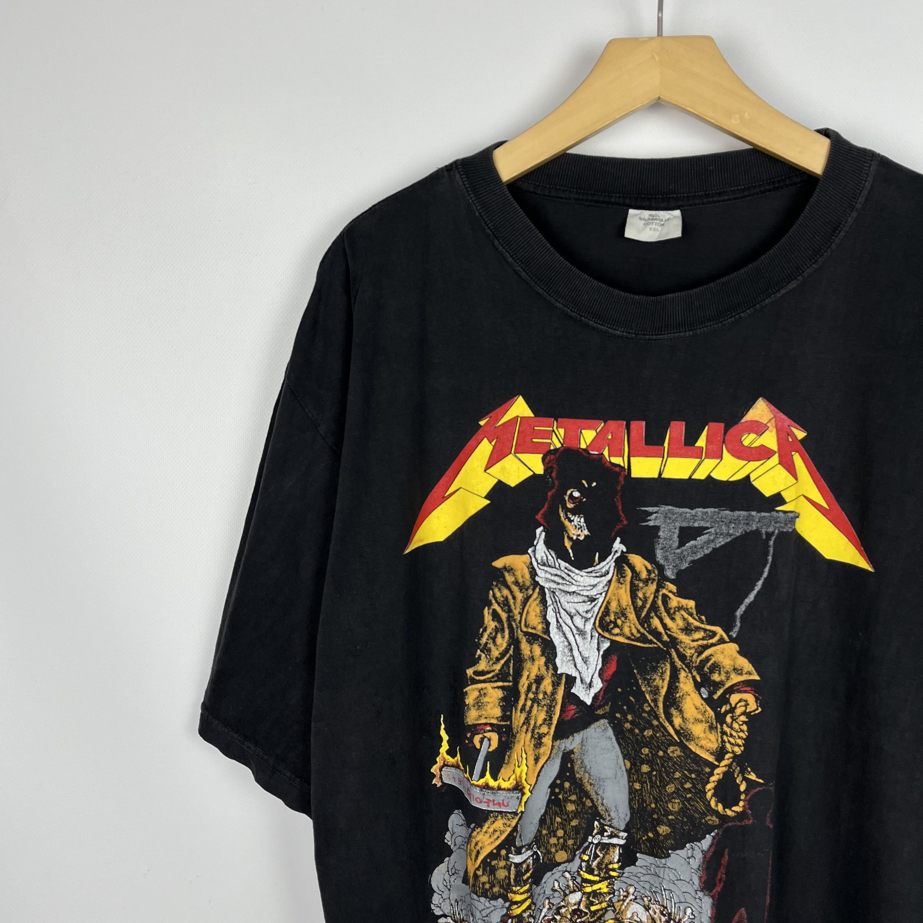 Band Tees Vintage Metallica Pushead Unforgiven Rock Band T Shirt 1993 Size US XL / EU 56 / 4 - 5 Thumbnail