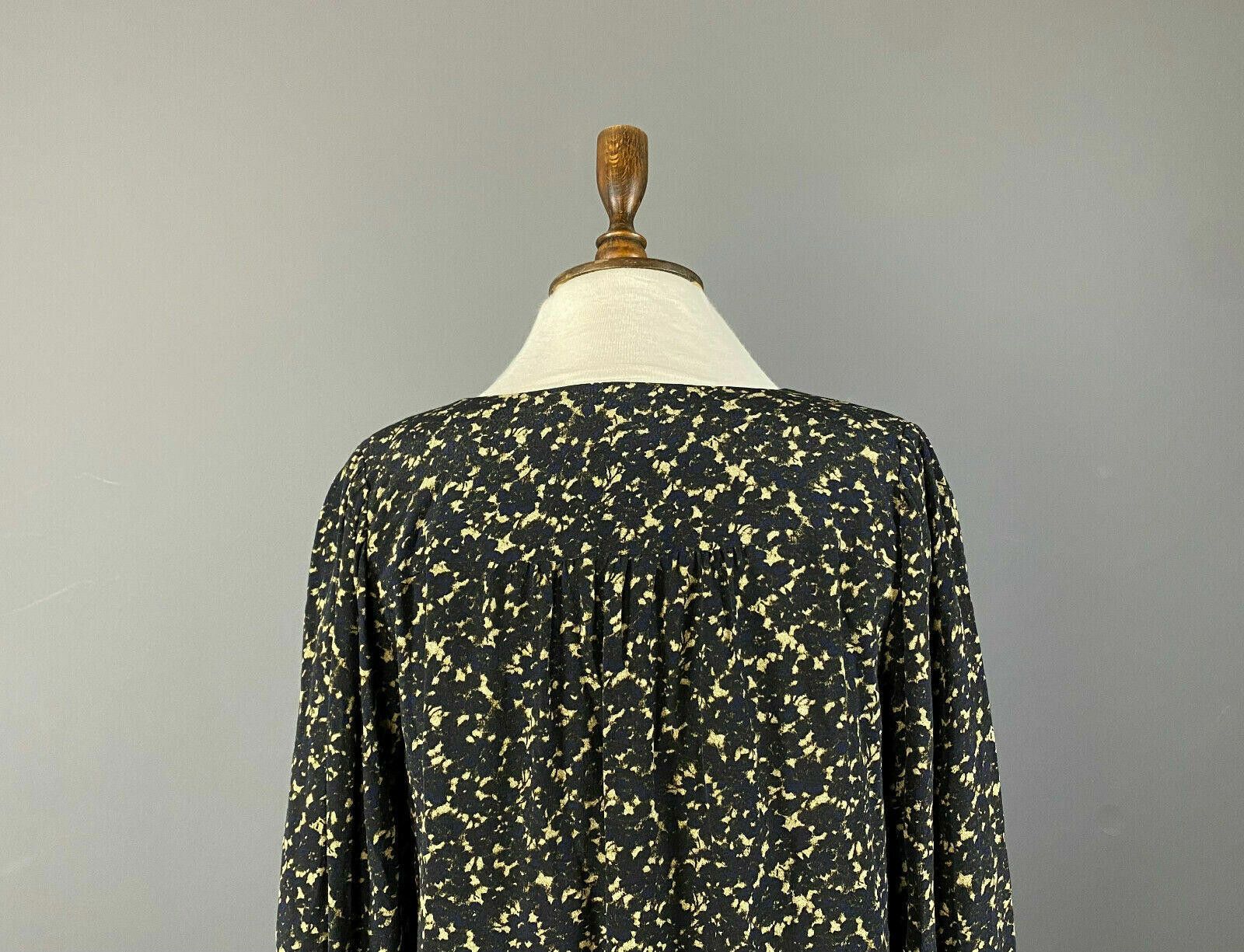 Wilkes Bashford BA&SH Viscose Top in Bleu Nuit Long Sleeve Blouse Size 0 Size XS / US 0-2 / IT 36-38 - 6 Thumbnail