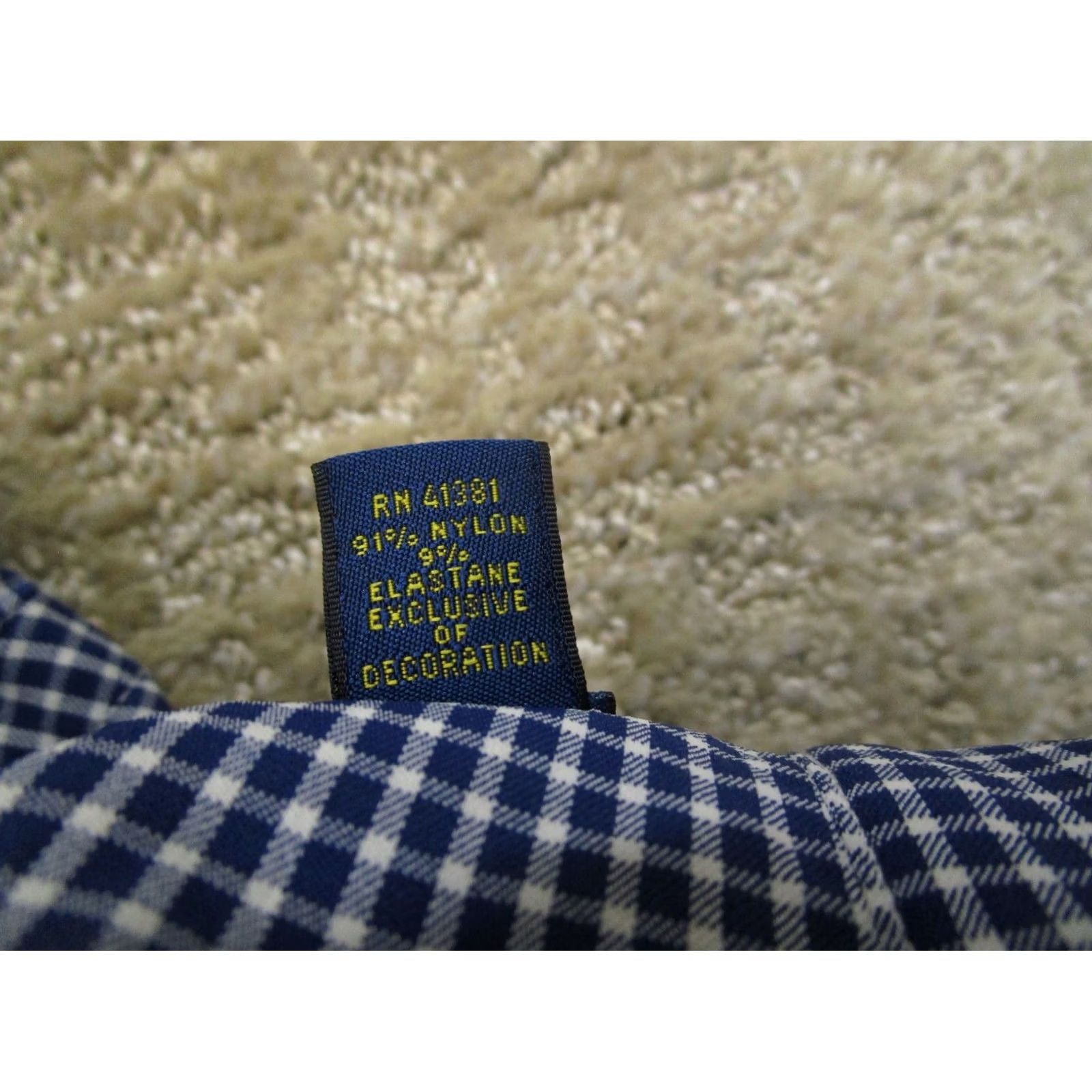 Polo Ralph Lauren Polo Ralph Lauren Shirt Men Large Blue Check Performance Long Sleeve Button Down Size US L / EU 52-54 / 3 - 7 Thumbnail