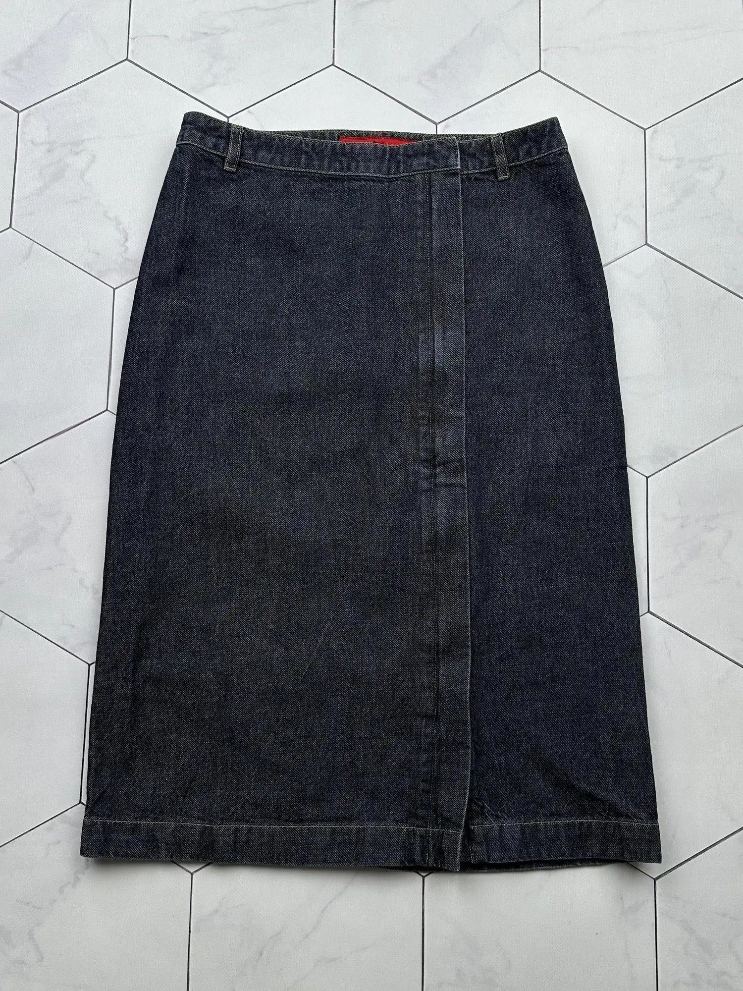 FCUK Fcuk Vintage Zipped Denim Skirt (B331)E2 Size 27" / US 4 / IT 40 - 2 Thumbnail