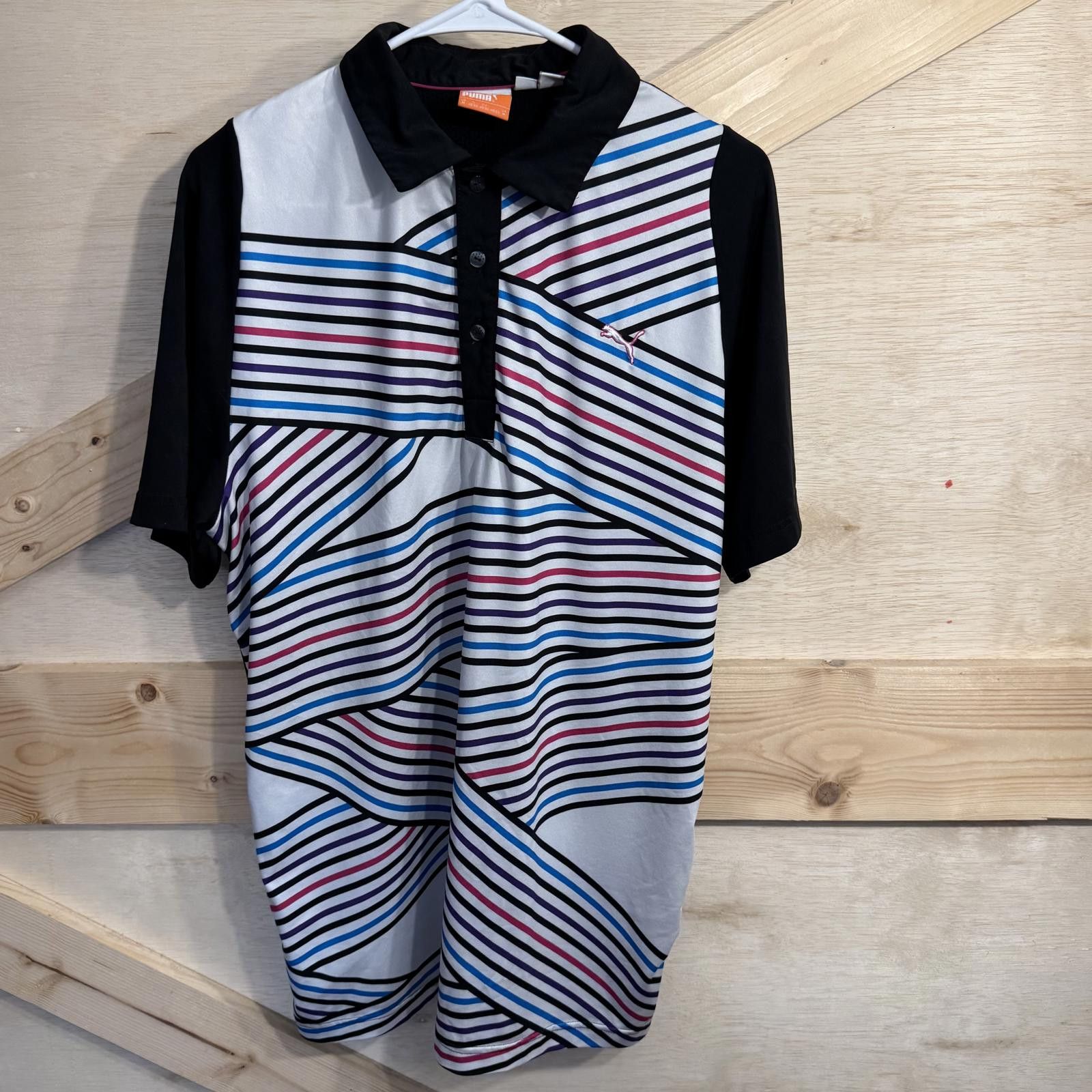 Puma PUMA Duo Swing Golf Polo T-Shirt Men's Medium Multi Colors Size US M / EU 48-50 / 2 - 1 Thumbnail
