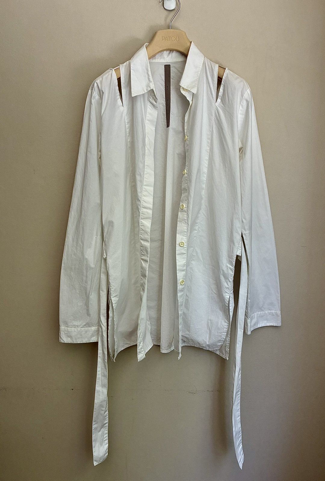 Damir Doma Silent Damir Doma Bondage Strap Cold Shoulder Shirt Size US L / EU 52-54 / 3 - 19 Thumbnail