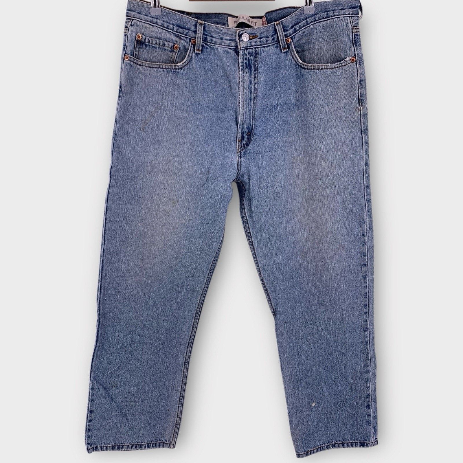Levi's VTG Y2K Levi’s 550 Jeans 40x30 Light Wash Blue Regular Fit Size US 40 / EU 56 - 2 Thumbnail