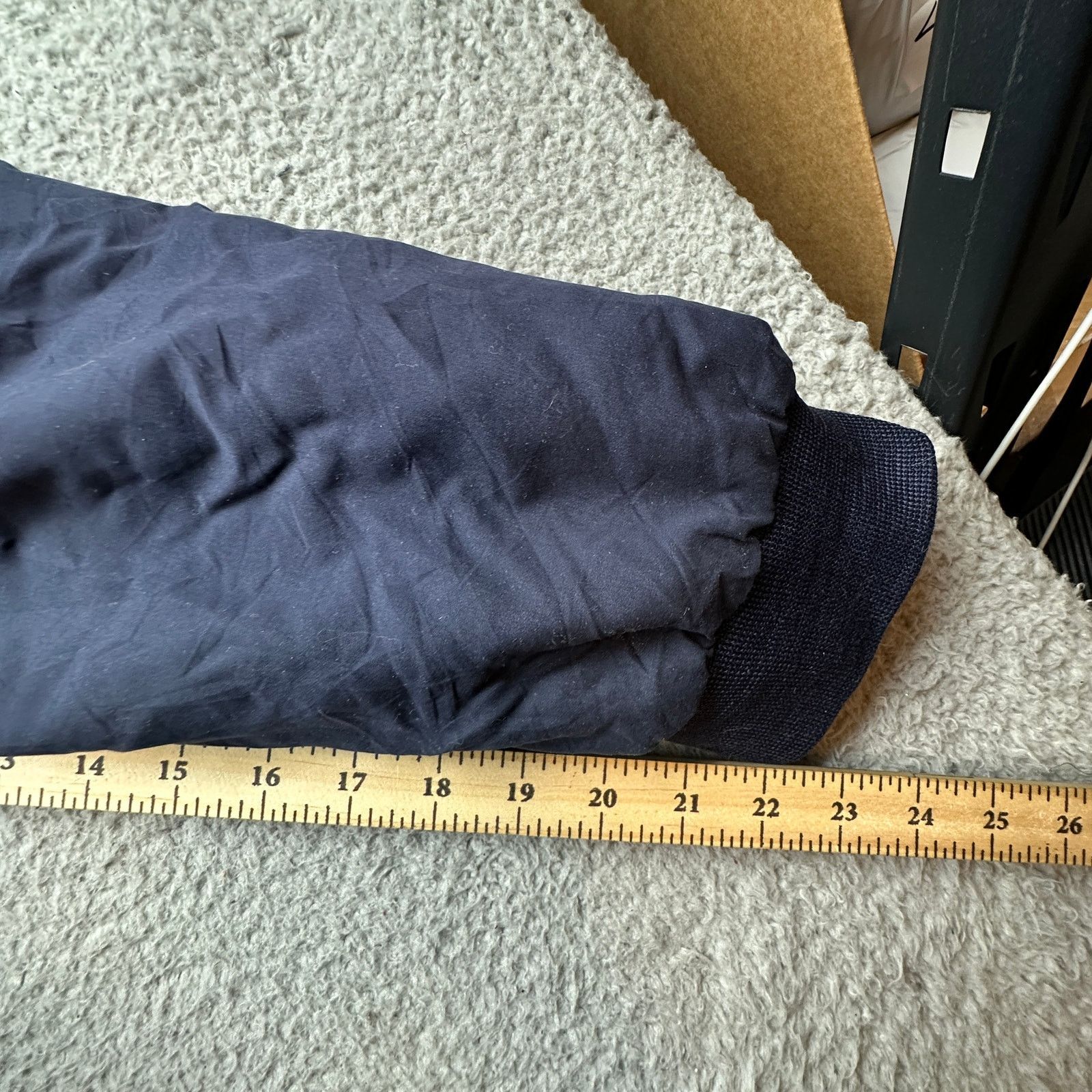 Big Dogs Vintage Big Dogs Fleece Lined Bomber Jacket Mens XL Navy Size US XL / EU 56 / 4 - 6 Thumbnail