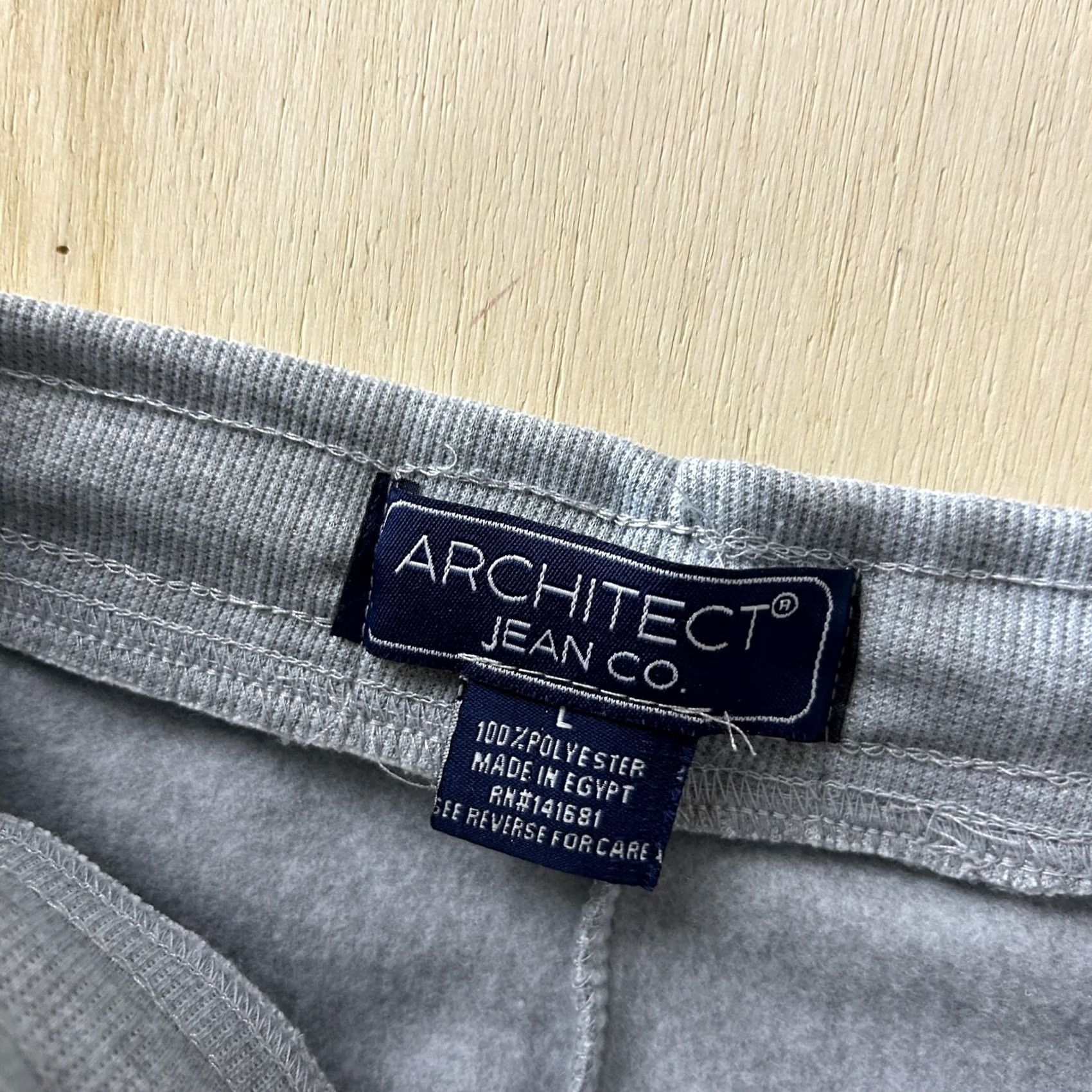 Architect Architect Jean Co. Pants Mens L Gray Lounge Fleece Sleep Drawstring Size US 33 - 3 Thumbnail