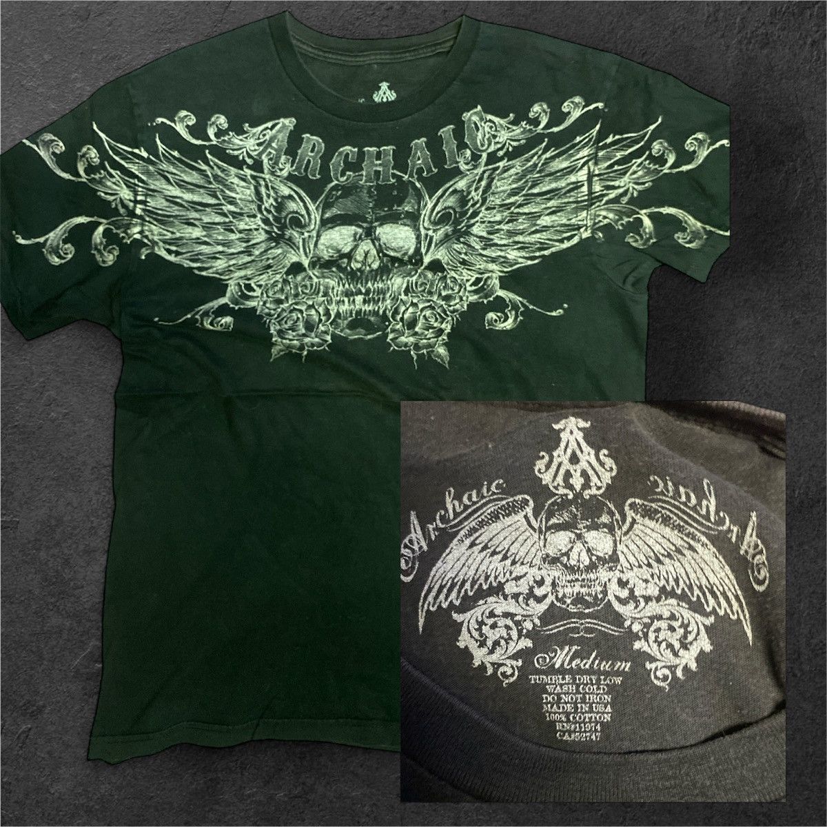 Affliction Vintage Y2K ARCHAICATELIST ARCHAIC Size US M / EU 48-50 / 2 - 1 Thumbnail