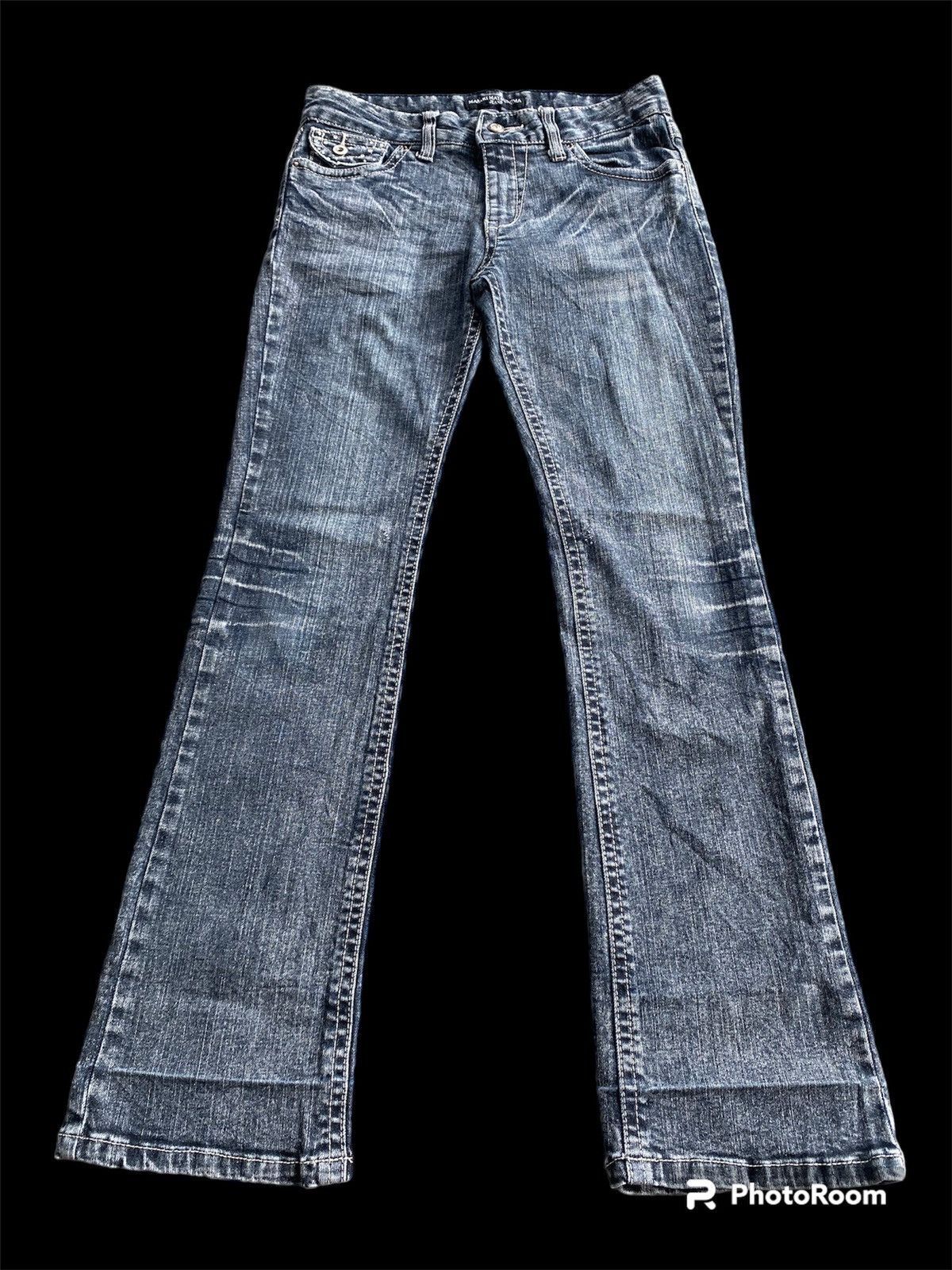 Hysteric Glamour × If Six Was Nine × Masaki Matsushima Flare Jeans Japan Masaki Stretch Faded Black Size US 29 - 2 Thumbnail