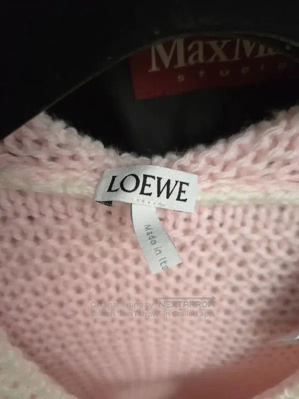 Loewe Loewe White Wool Short Sleeve Cardigan . Size L / US 10 / IT 46 - 5 Thumbnail