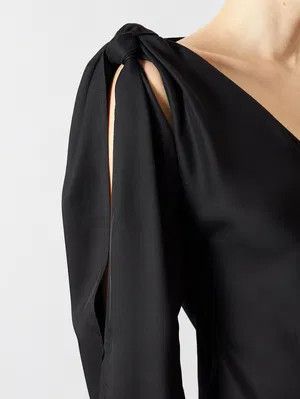 Bottega Veneta o1y0725 Midi Dress in Black Size XS / US 0-2 / IT 36-38 - 2 Thumbnail