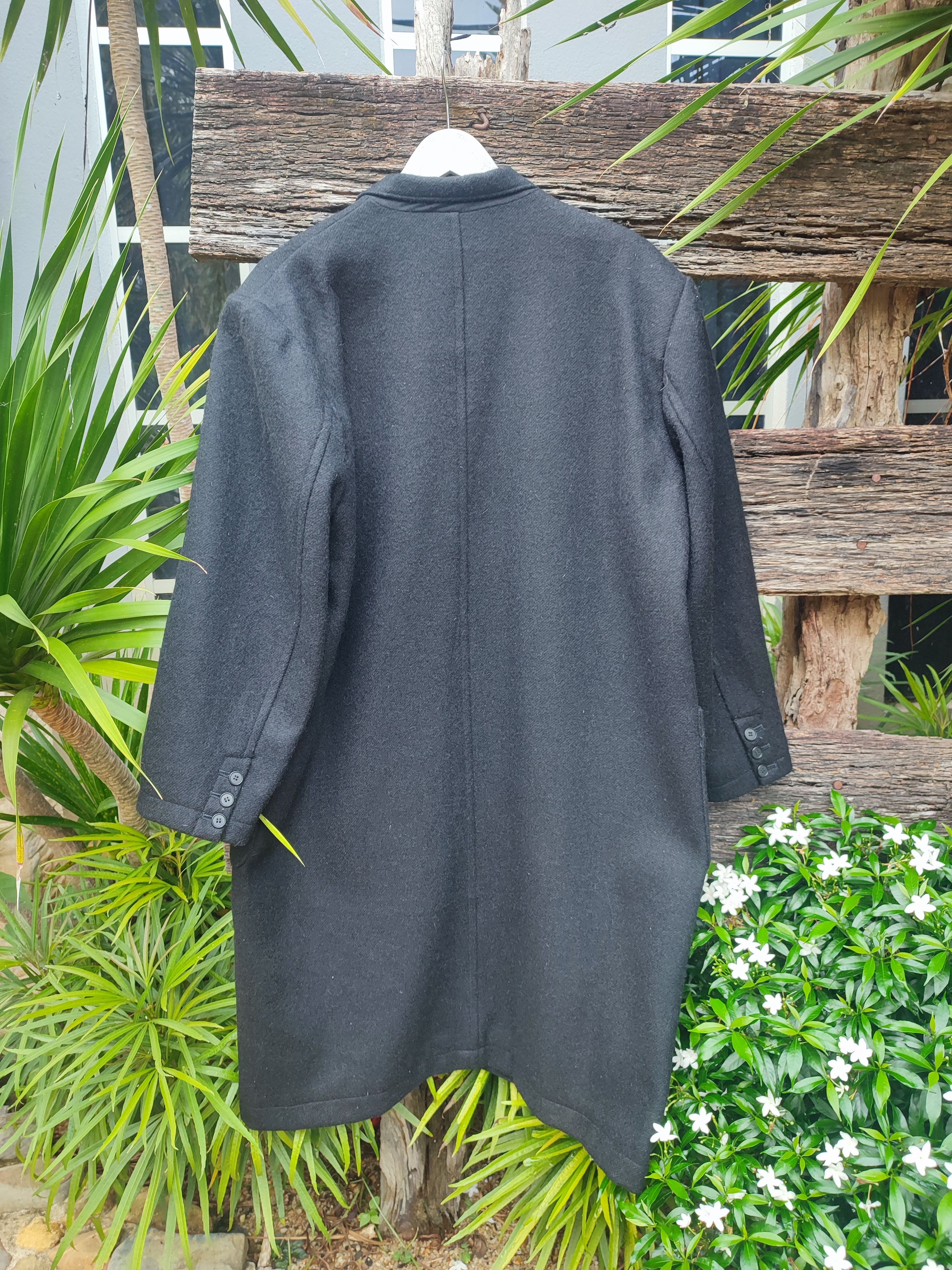 Yohji Yamamoto Y’s by Yohji Yamamoto Charcoal Wool Oversized Overcoat Size US XL / EU 56 / 4 - 12 Thumbnail