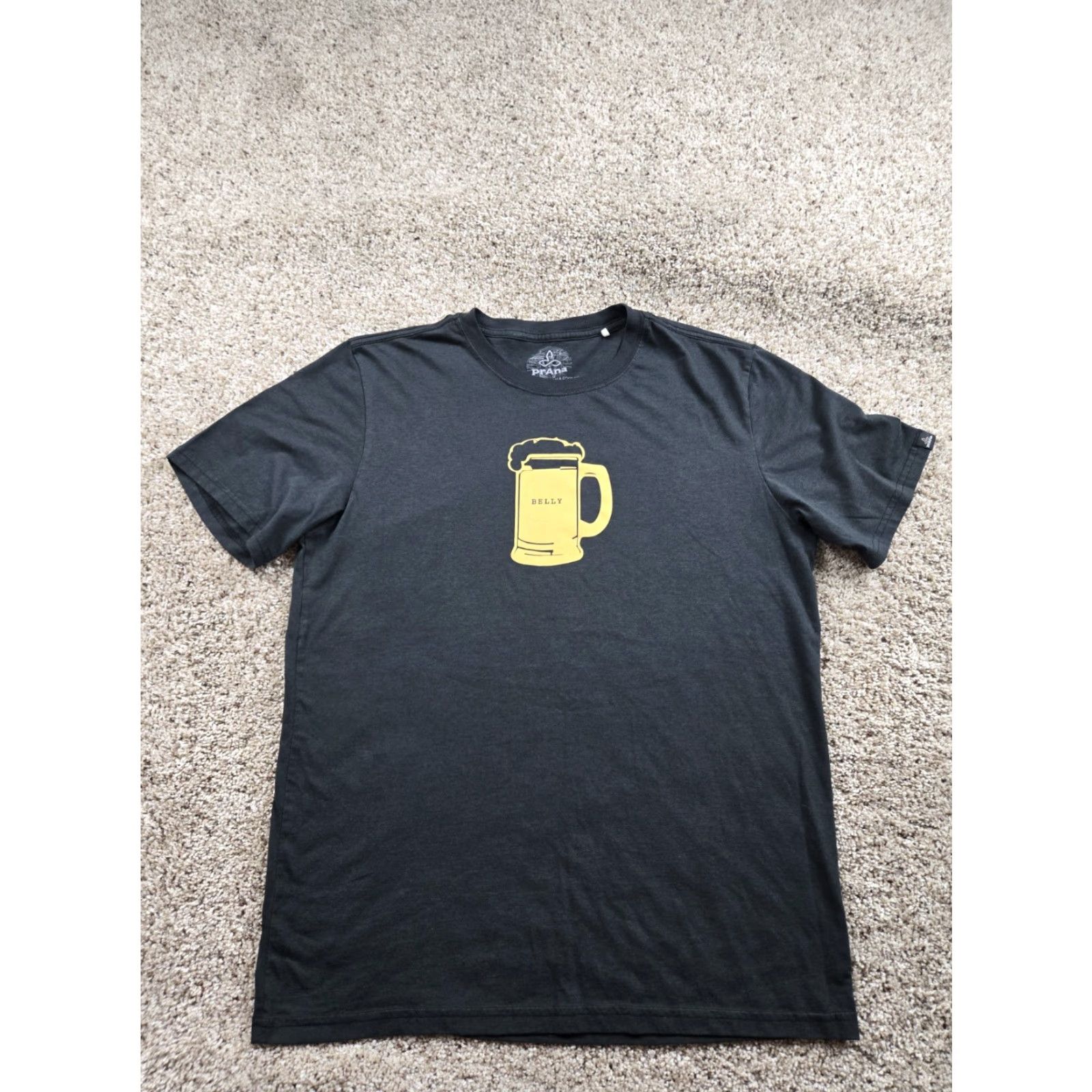 Prana PrAna T Shirt Mens Large Gray Short Sleeve Beer Belly Graphic Short Sleeve Size US L / EU 52-54 / 3 - 2 Thumbnail