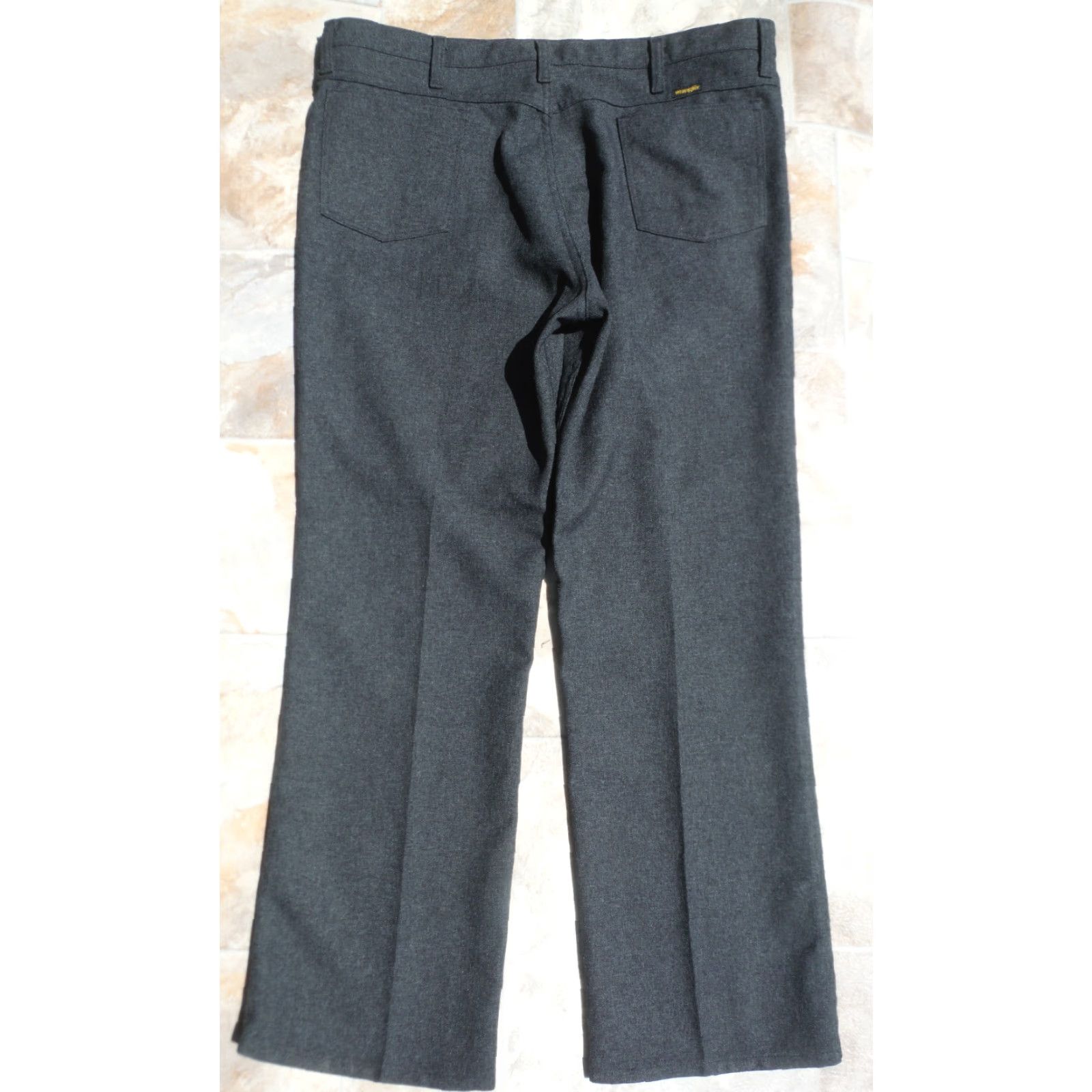 Wrangler Wrangler Wrancher 82HK Regular Fit Polyester Heather Black 90s USA Wrancher Jeans 38x29 Mens Pants 38x29 Vintage Wrangler - Wrancher 90s Size US 38 / EU 54 - 2 Thumbnail