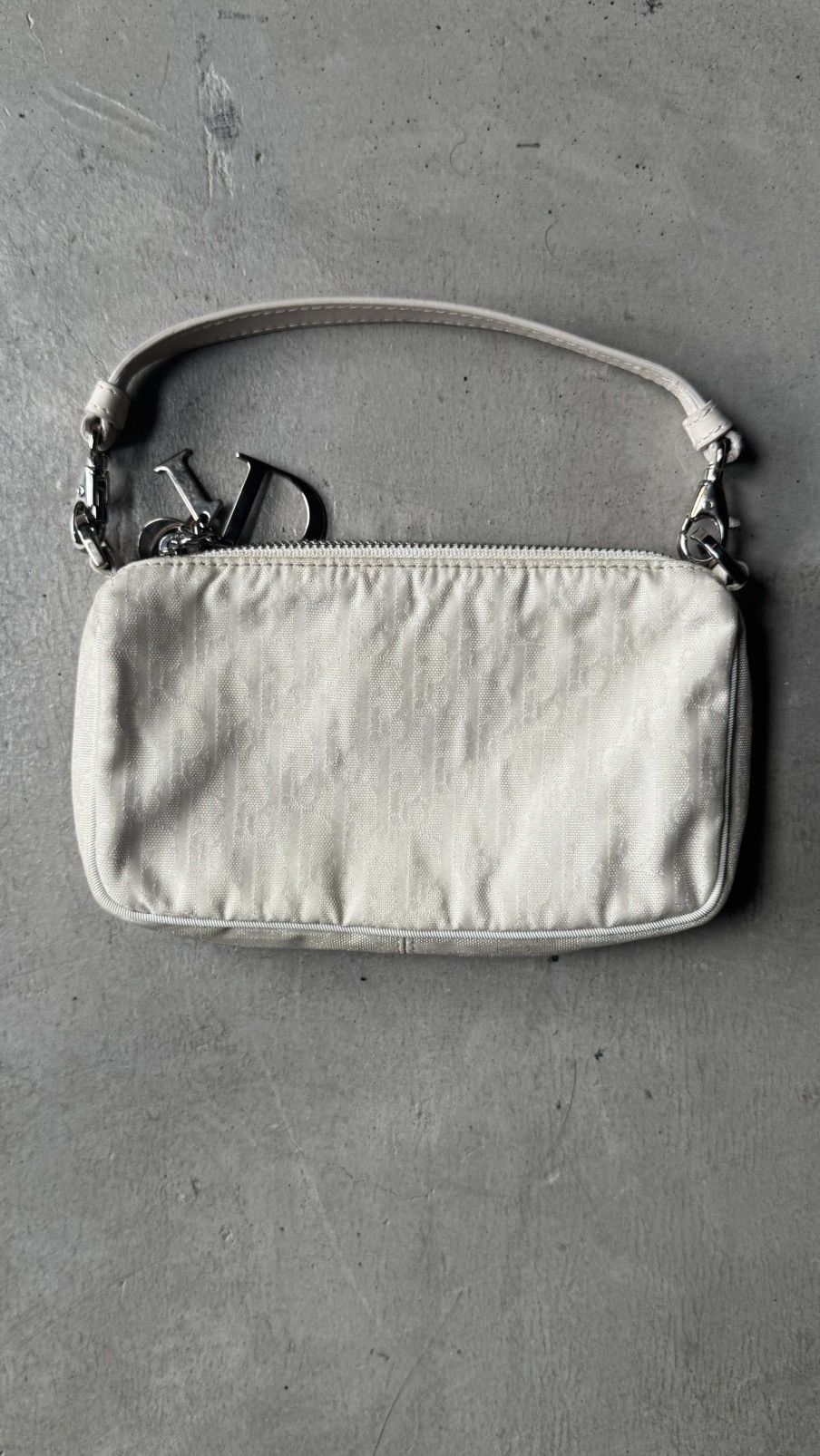 Dior Christian Dior Trotter Charm SmallHandbag PouchWhite Vintage Size ONE SIZE - 2 Thumbnail