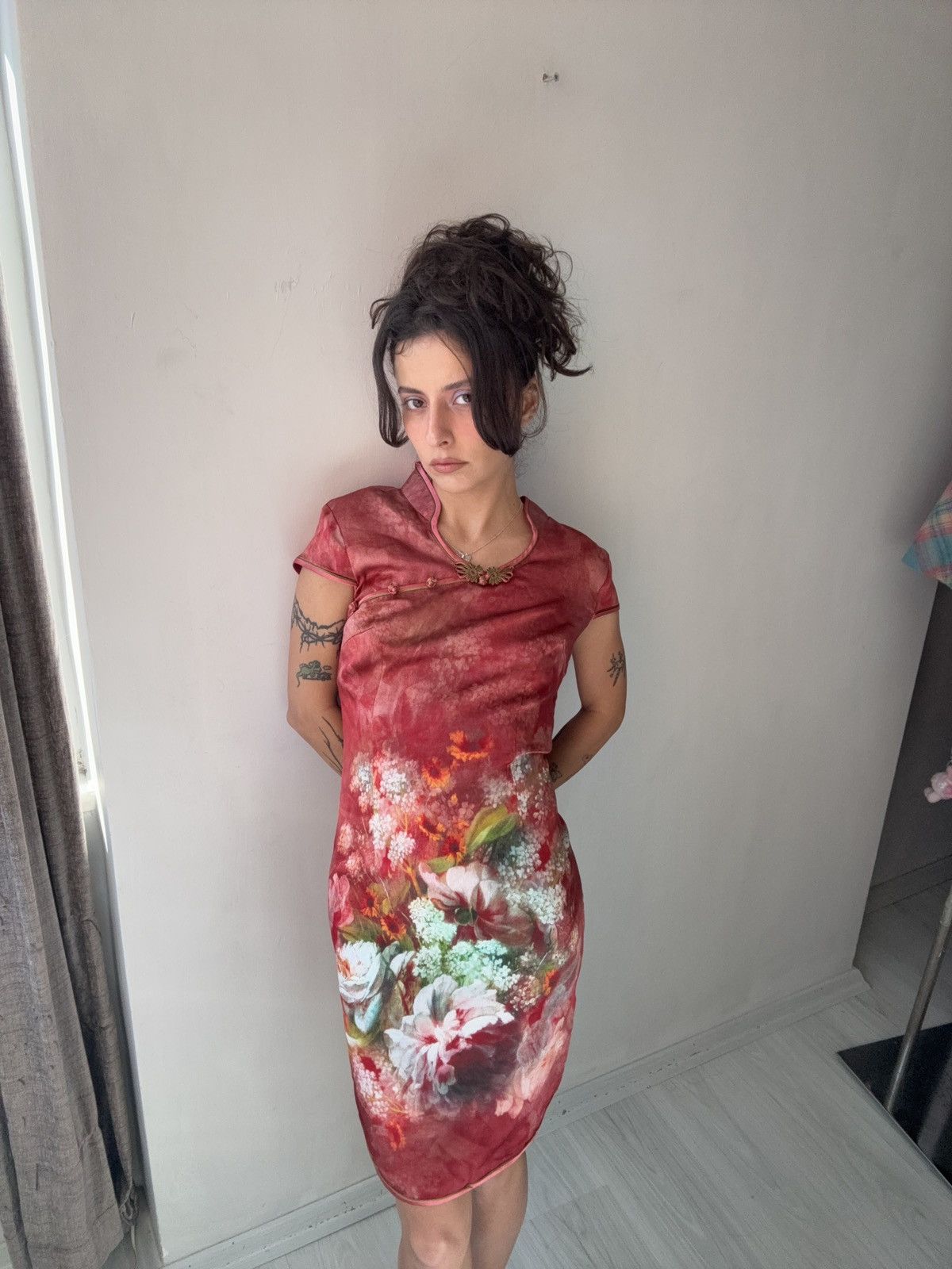 Vintage Asian dress Size XL / US 12-14 / IT 48-50 - 2 Thumbnail