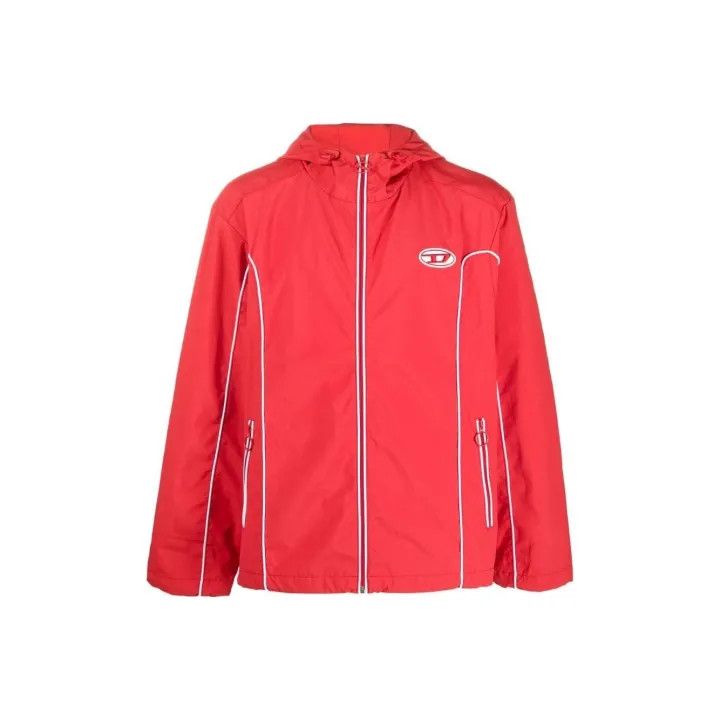Diesel Diesel FW22 Red Zip-Up Hooded Jacket 0079 Size US S / EU 44-46 / 1 - 1 Thumbnail