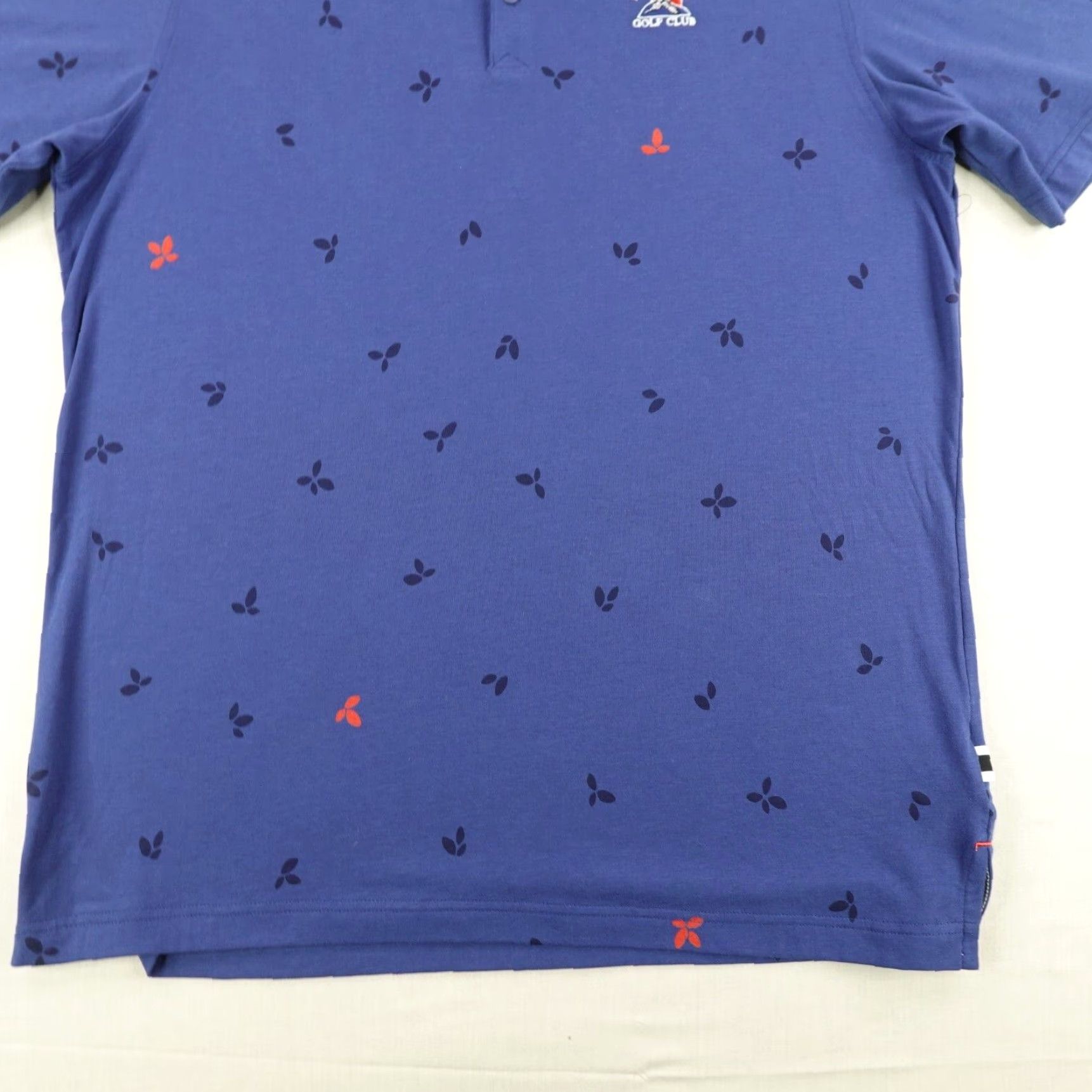 Adidas adidas Golf Polo Shirt Mens M Blue Adi Pure Leaves Print Pheasant Run Golf Club Polo Shirt Mens Blue Adi Pure Leaves Print Golf Size US M / EU 48-50 / 2 - 4 Thumbnail