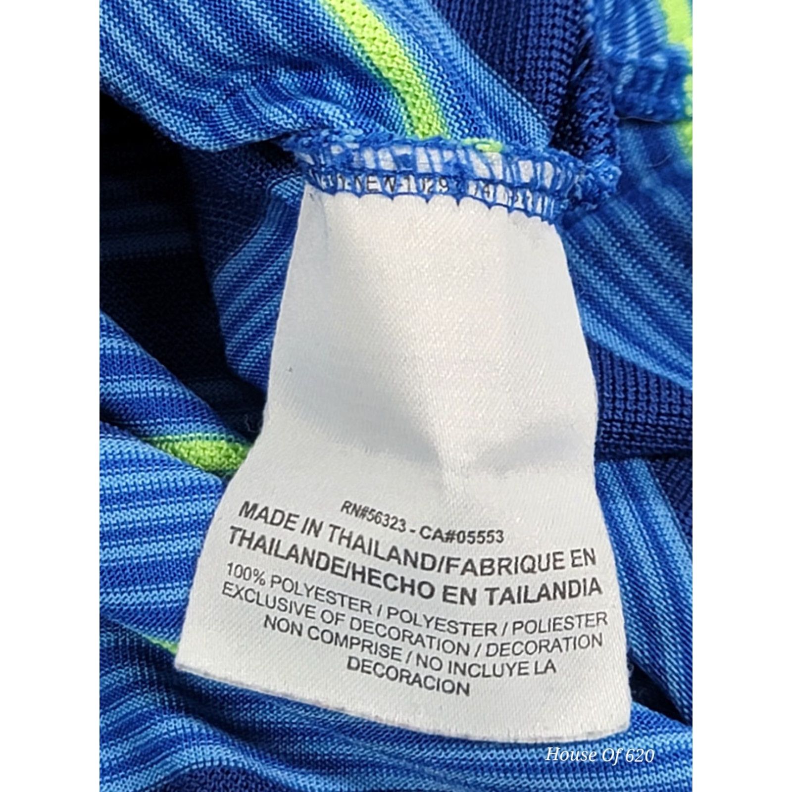 Nike Nike Polo Shirt Men M Blue Green Stripe Sea Island Golf Performance Short Sleeve Size US M / EU 48-50 / 2 - 7 Thumbnail