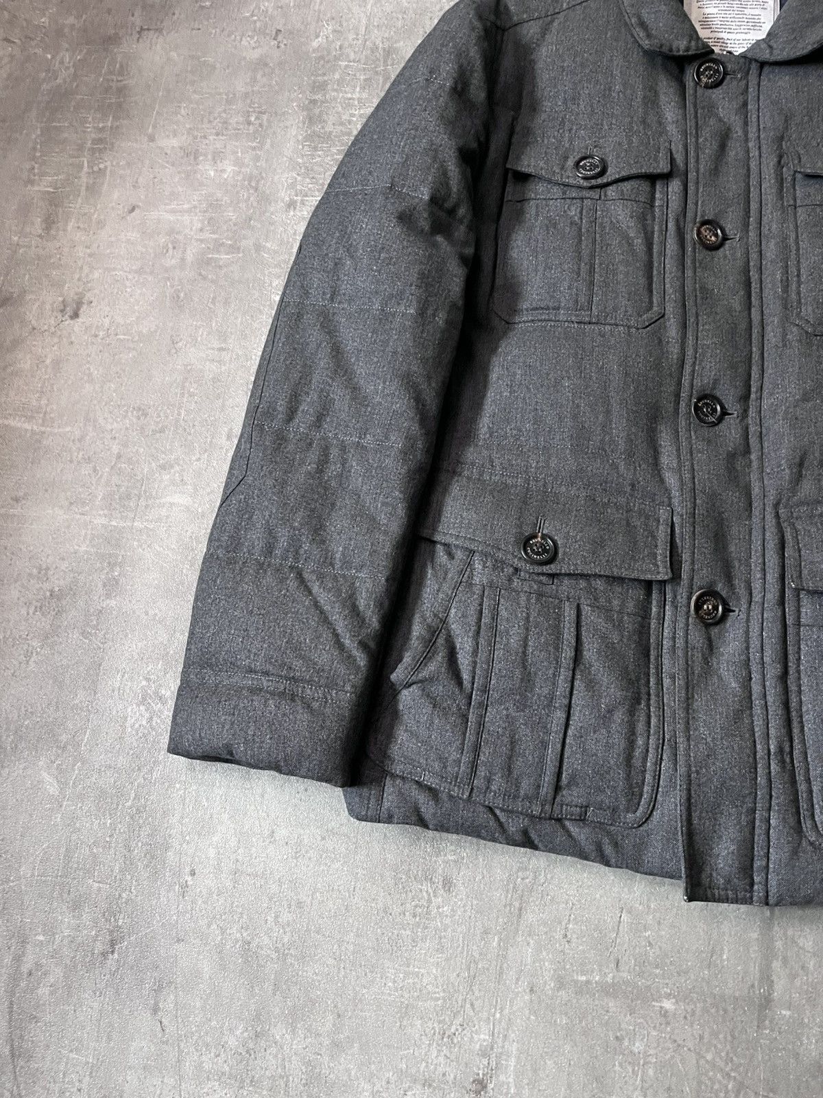 Brunello Cucinelli Brunello Cucinelli multi pocket jacket wool silk cashmere Size US L / EU 52-54 / 3 - 2 Thumbnail
