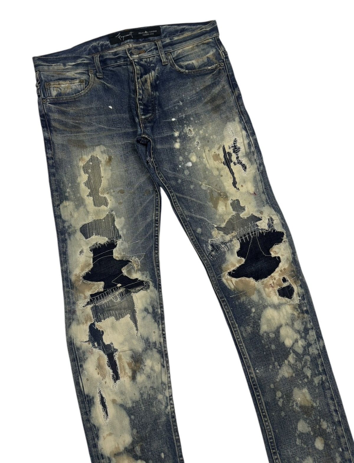 Fagassent Toshiki Aoki × Undercover 🔥DISTRESSED DENIM FAGASSENT TOSHIKI AOKI UNDERCOVER STYLE Size US 32 / EU 48 - 4 Thumbnail