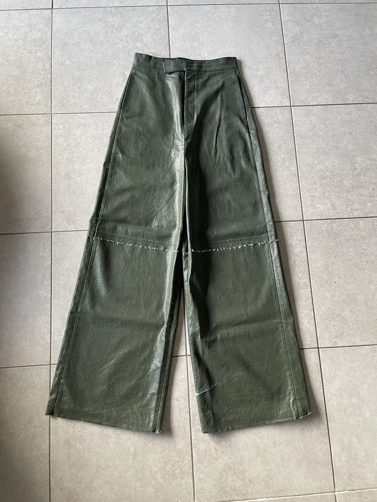 ゆとRick Owens Glitter カーゴジョグパンツ FWN 17 Pre-owned Rick Owens Fw17 Glitter Coated Denim Pants 48 In Green