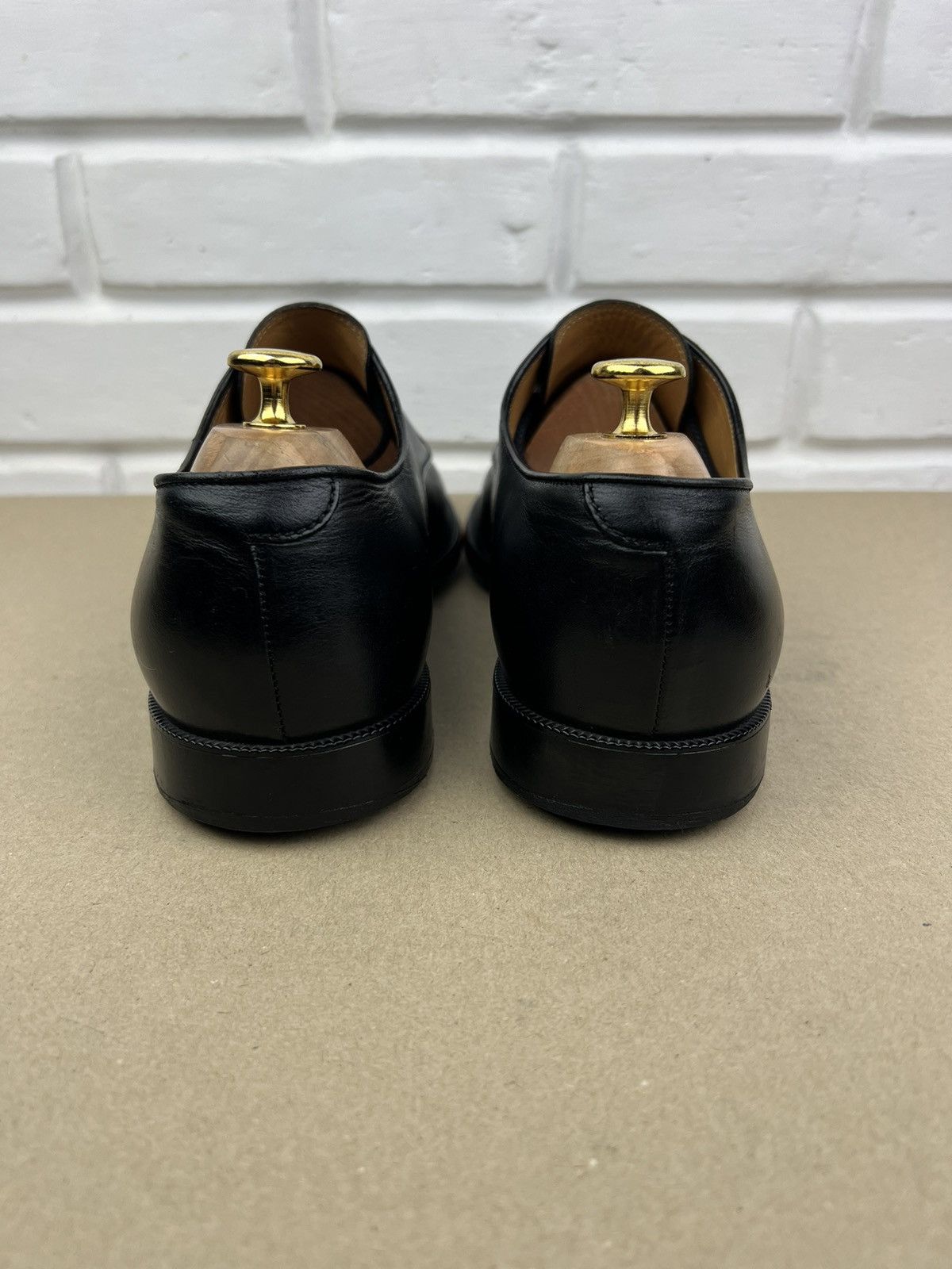 Gucci GUCCI Derby Leather Shoes Lace Up Web Stripe Black Men’s Size US 10.5 / EU 43-44 - 7 Thumbnail