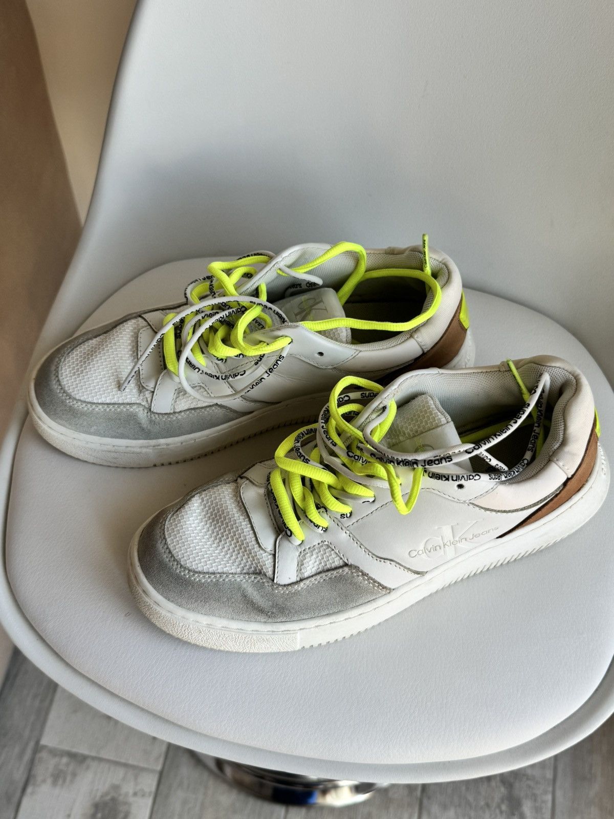 Calvin Klein Calvin Klein Jeans Chunky Cupsole Fluo Contrast Sneakers Size US 6.5 / IT 36.5 - 4 Thumbnail