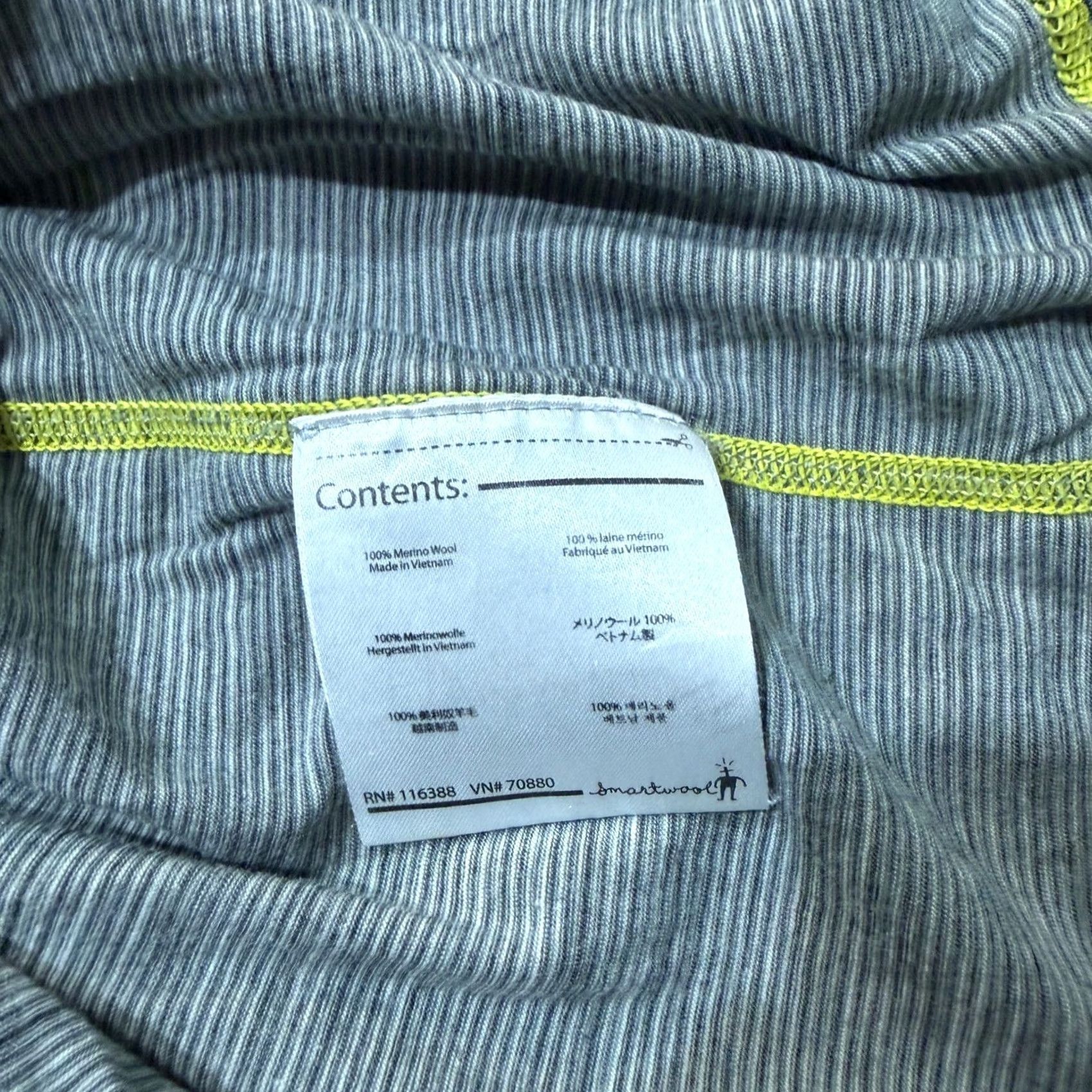 Smartwool SmartWool Shirt Mens XL Gray Men Striped Knit Merino Crew neck Long Sleeve CC27 Size US XL / EU 56 / 4 - 4 Thumbnail