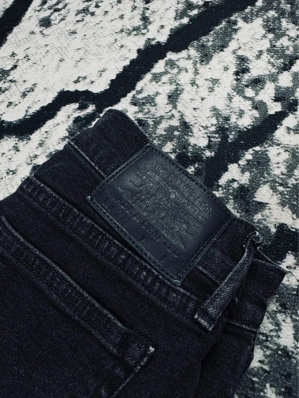 Levi's Levis 711 fabric crafted jeans pants gray black 25 30 Size 25" / US 0 / IT 36 - 5 Thumbnail