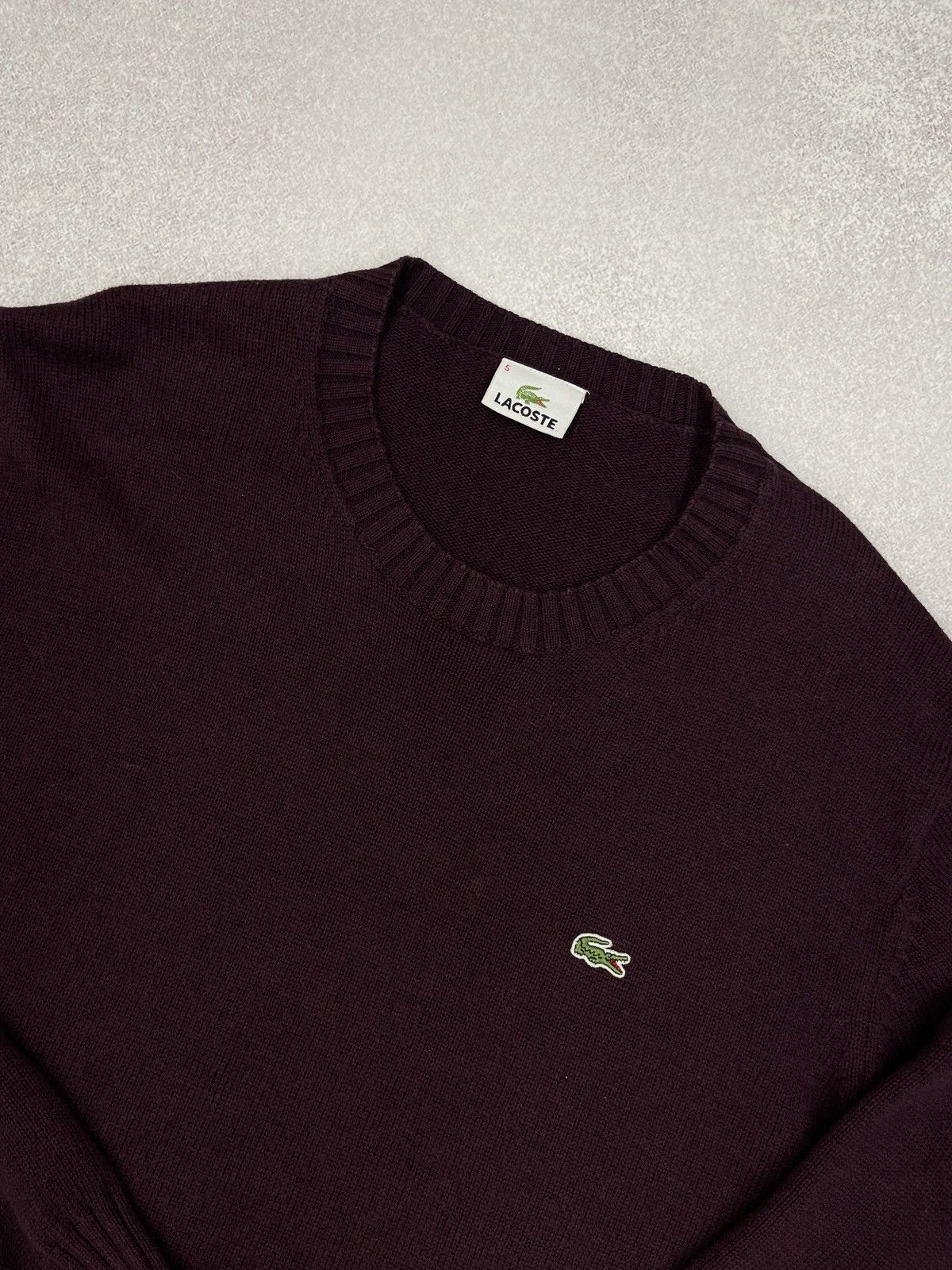 Lacoste Vintage Lacoste Sweater Burgundy Y2K Size US M / EU 48-50 / 2 - 4 Thumbnail