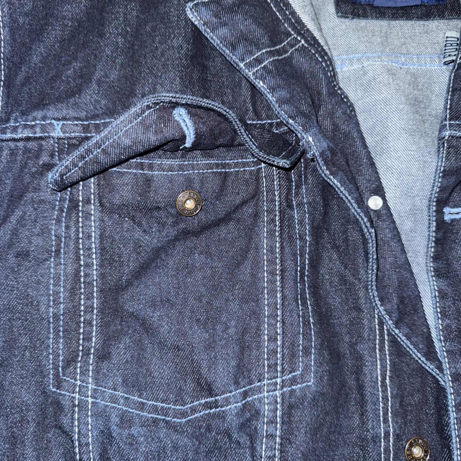 Fubu Fubu Vintage 1990’s Men’s Blue Denim Trucker Jean Jacket XL Size US XL / EU 56 / 4 - 15 Thumbnail