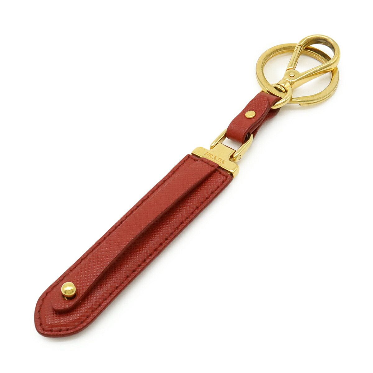 Prada Prada Prada 1PP066 Saffiano Leather Key Holder Leather Charm 1PP066 Size ONE SIZE - 1 Thumbnail