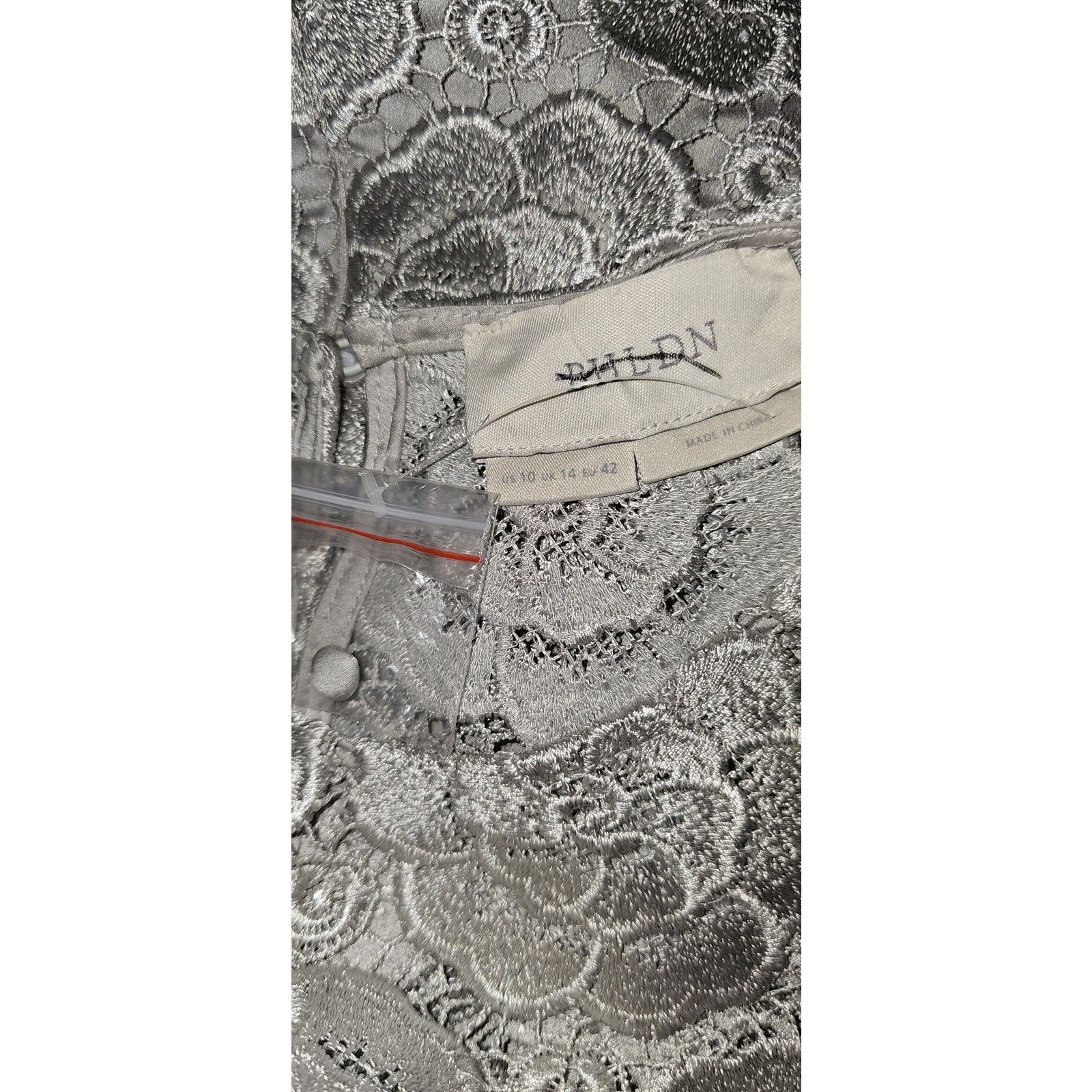 Anthropologie New Anthropologie BHLDN Emmeline Floral Lace Dress $220 Size L / US 10 / IT 46 - 5 Thumbnail