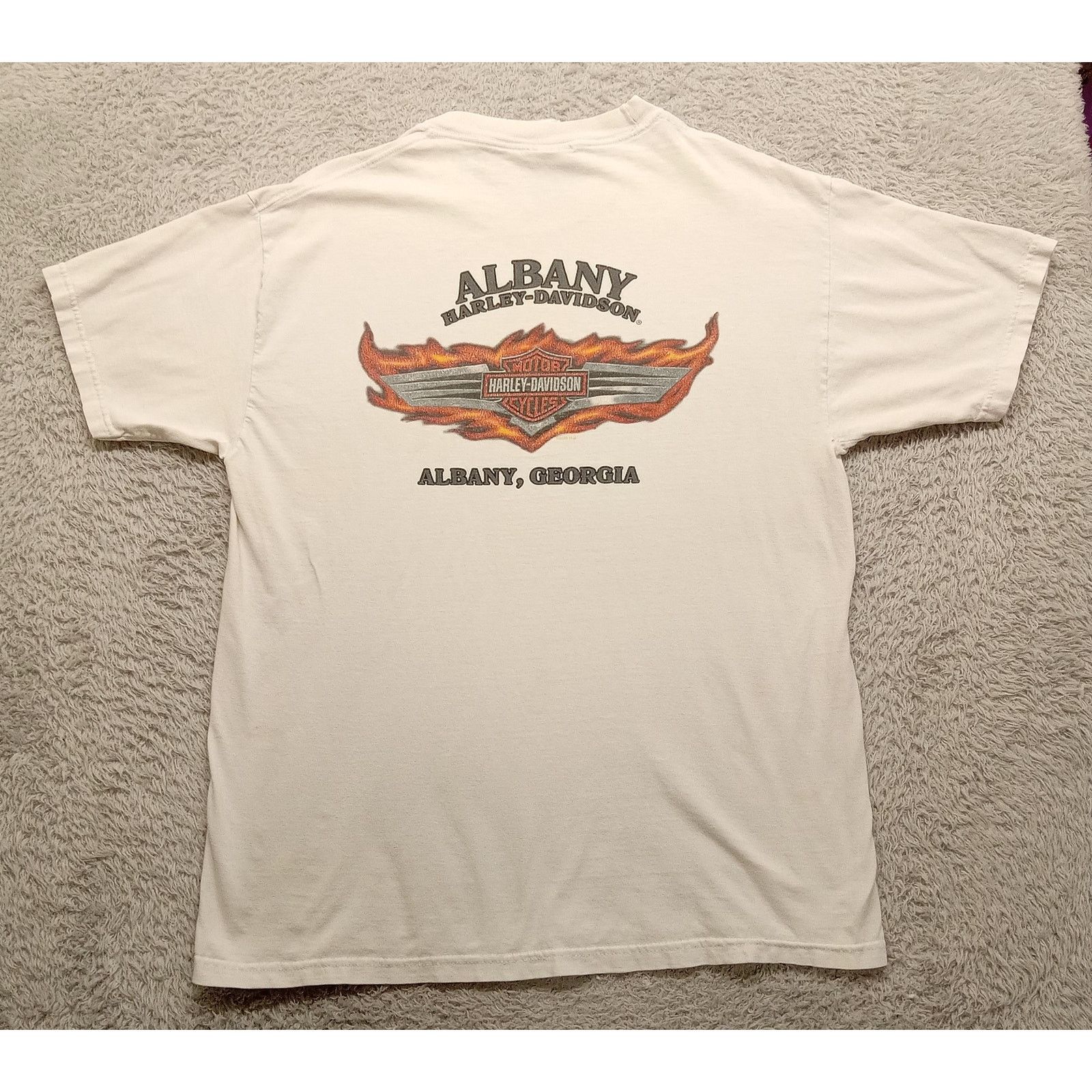 Harley Davidson Vintage Harley Davidson T-Shirt L Hanes Beefy-T Albany Ga US Size US L / EU 52-54 / 3 - 4 Thumbnail