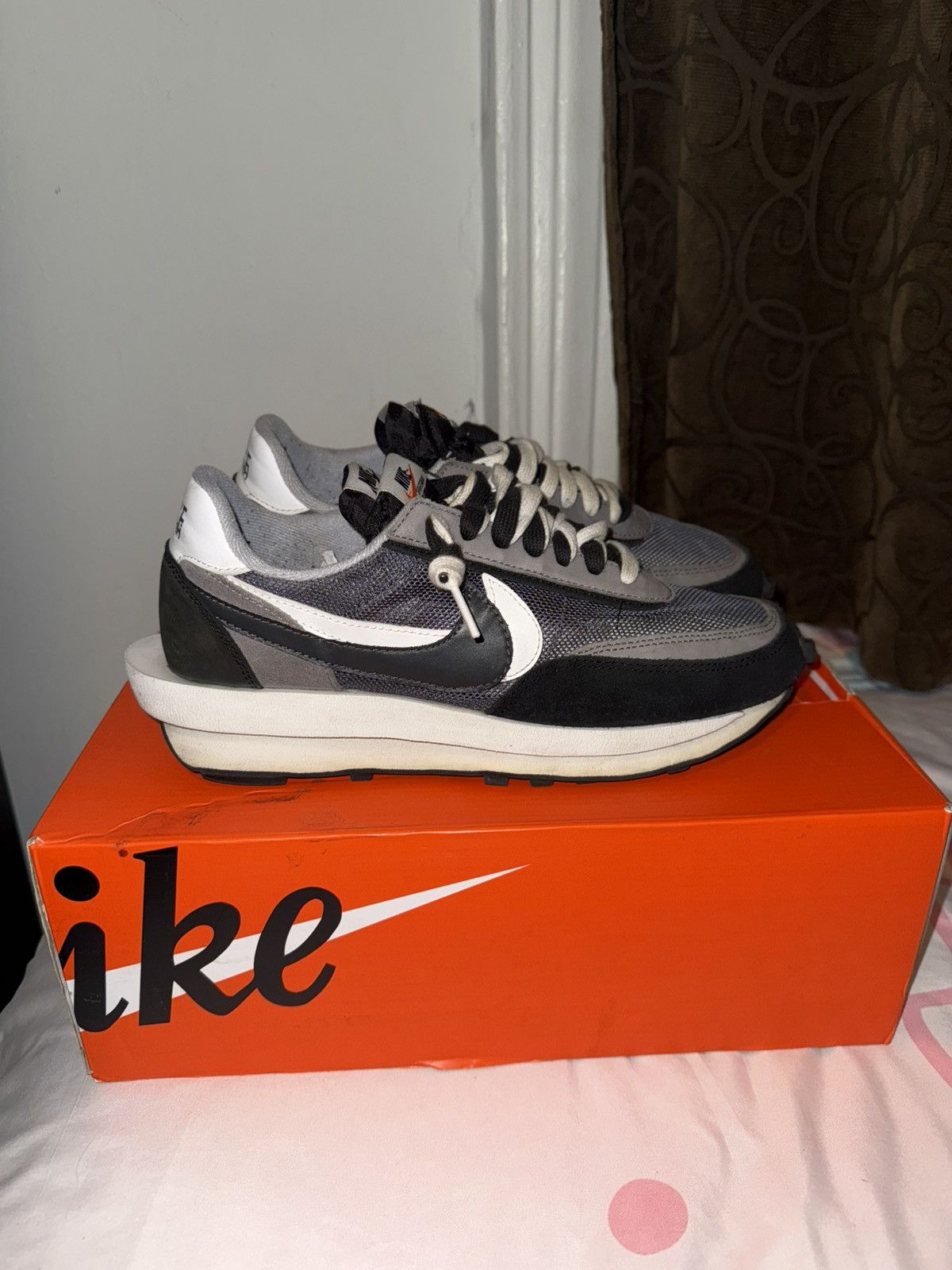 Nike × Sacai Nike LD Waffle Sacai Black Size US 8.5 / EU 41-42 - 2 Thumbnail