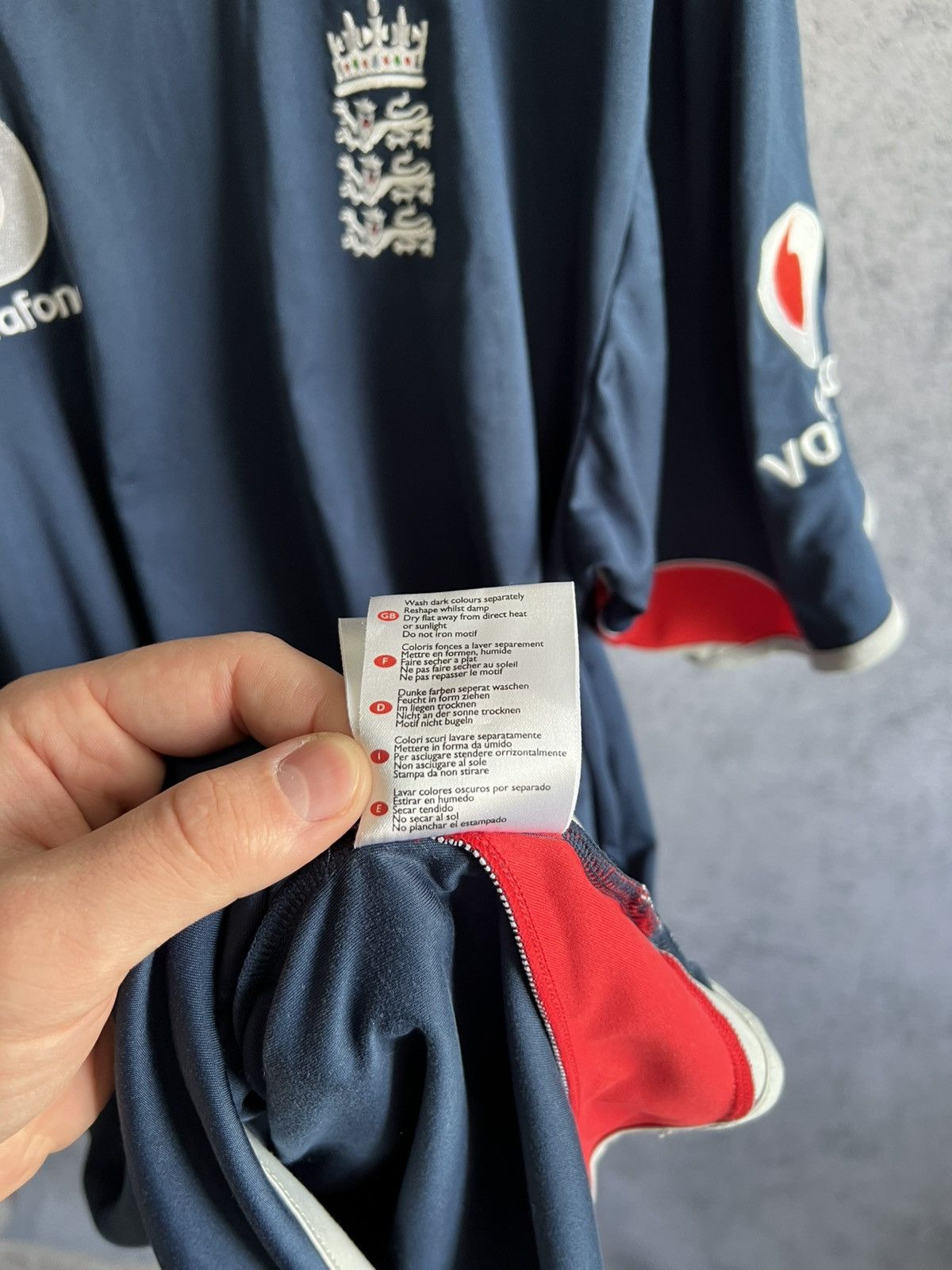Vintage Vodafone England 2000s T-Shirt Admiral Jersey Soccer Size US M / EU 48-50 / 2 - 11 Thumbnail
