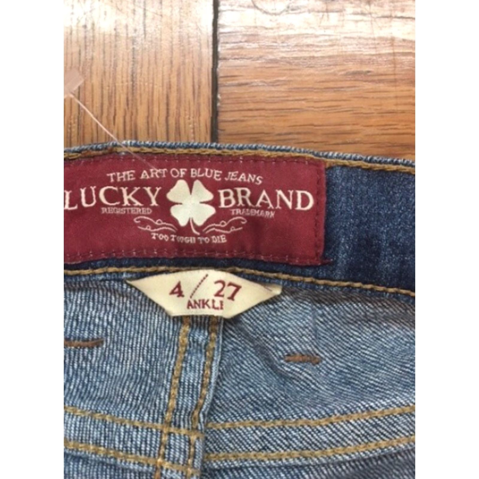 Lucky Brand Lucky Brand Womens Sofia Ankle Jeans Regular 30x29 Blue Distressed 5-Pocket Denim Pants 4 Womens Size 27" / US 4 / IT 40 - 6 Thumbnail