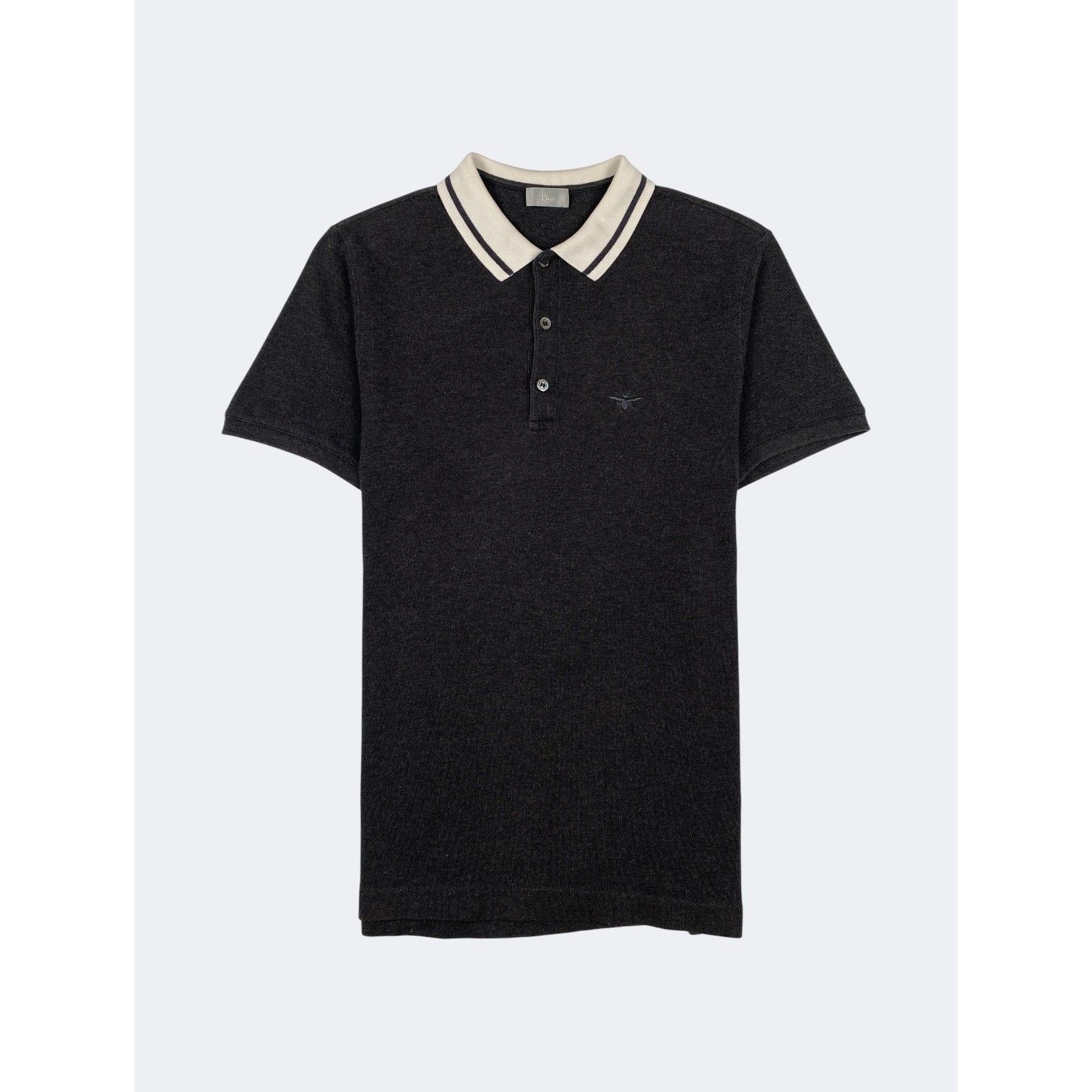 Dior Dior Homme SS06 Black Polo Shirt Rhinestones in size S | Grailed