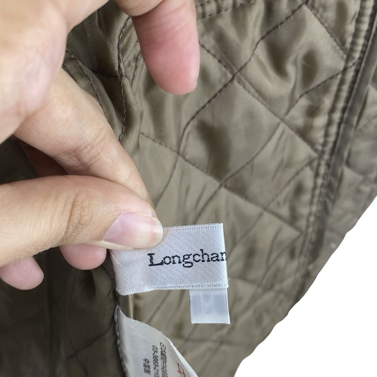 Longchamp LONGCHAMP QUILTED Check Pattern Button Jacket Women’s Size M / US 6-8 / IT 42-44 - 10 Thumbnail