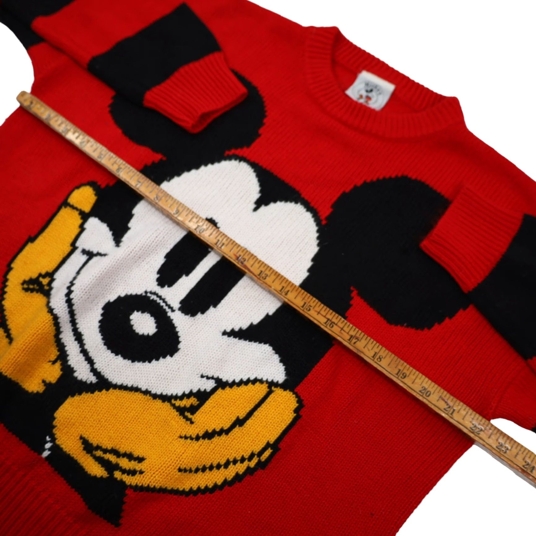 Vintage VINTAGE Mickey Mouse Mens Small Knit Sweater Red Hoodie? Size US S / EU 44-46 / 1 - 5 Thumbnail