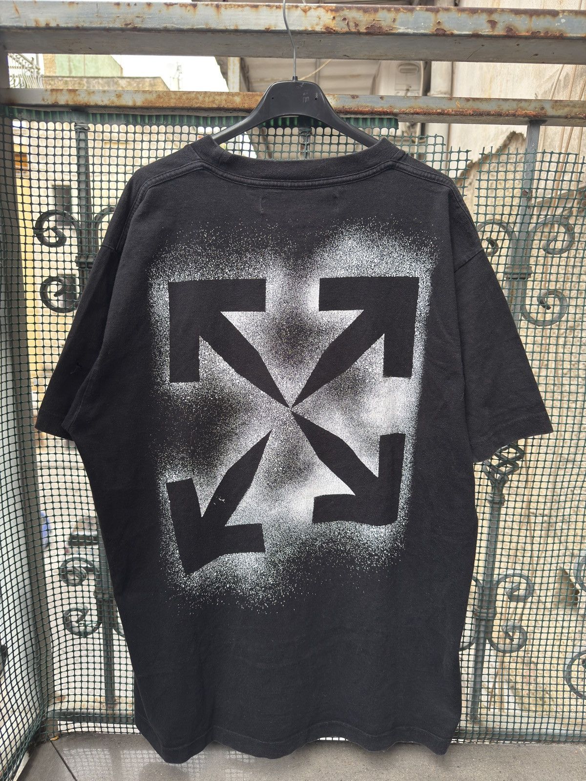 Off-White Off-White Stencil Arrows Black T Shirt Size US S / EU 44-46 / 1 - 2 Thumbnail