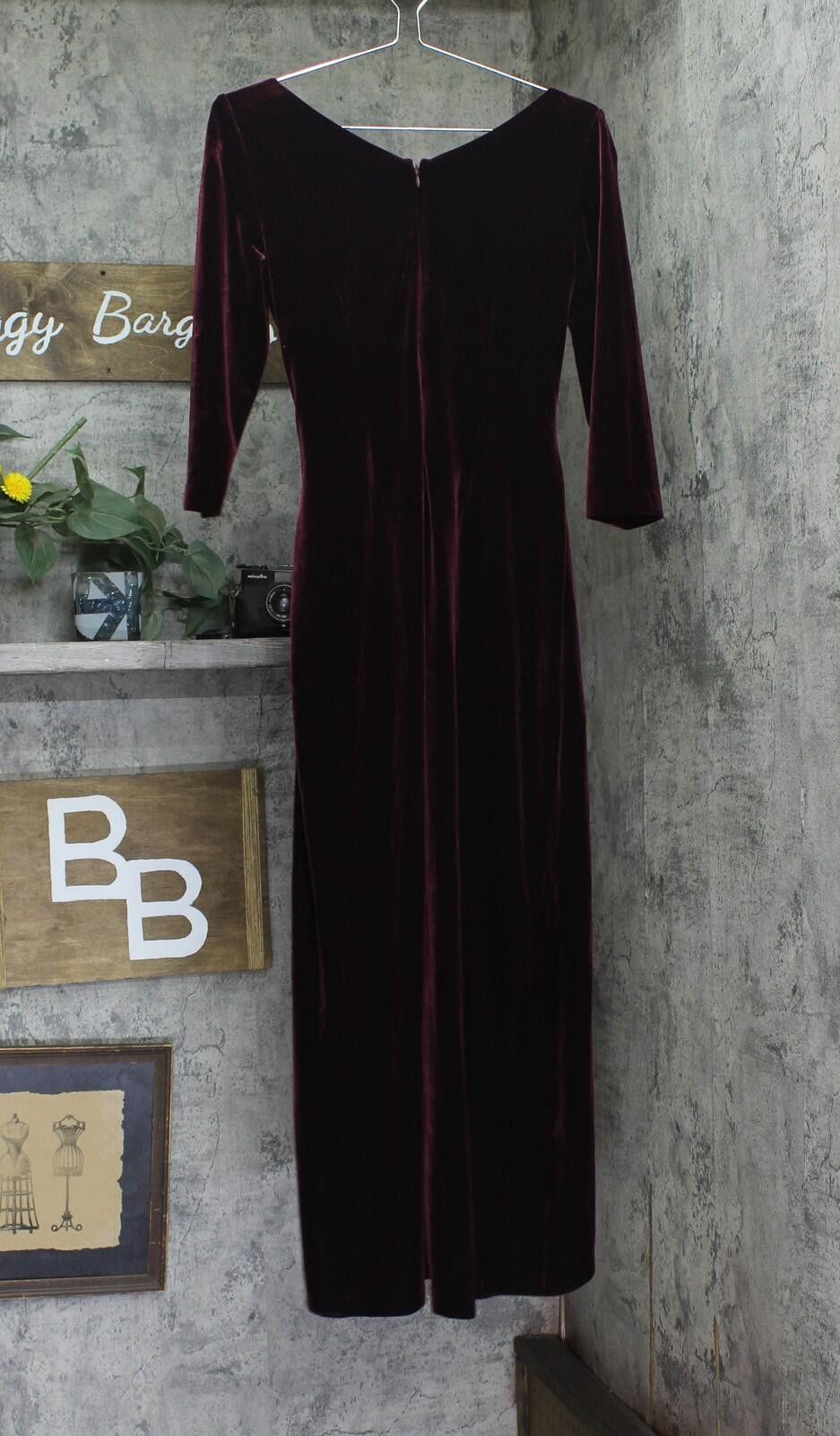 Other New Alex Evenings Quarter Sleeve Formal Gown Wine Red 4p Size S / US 4 / IT 40 - 2 Thumbnail