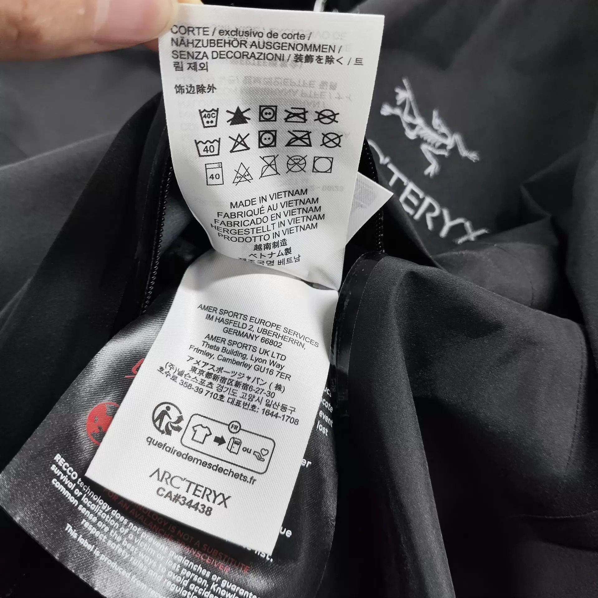 Arc'teryx Arc'teryx Shell Jacket XXL Black 95 New Size US XXL / EU 58 / 5 - 8 Thumbnail