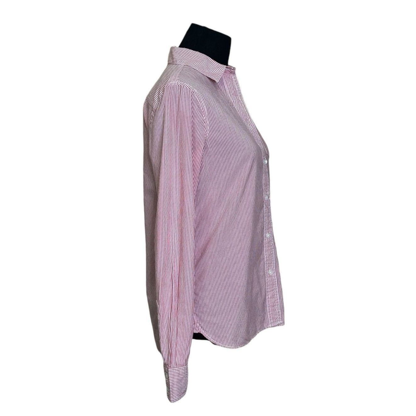 Banana Republic Lands' End striped long sleeves button shirt size XS Size XS / US 0-2 / IT 36-38 - 11 Thumbnail