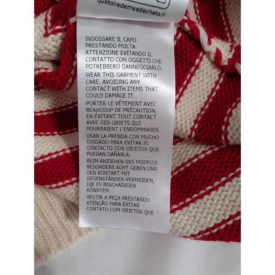 Gucci o1rshd1 Wool Cotton Long Sleeve Crewneck Sweatshirt Ivory Size US XL / EU 56 / 4 - 20 Thumbnail