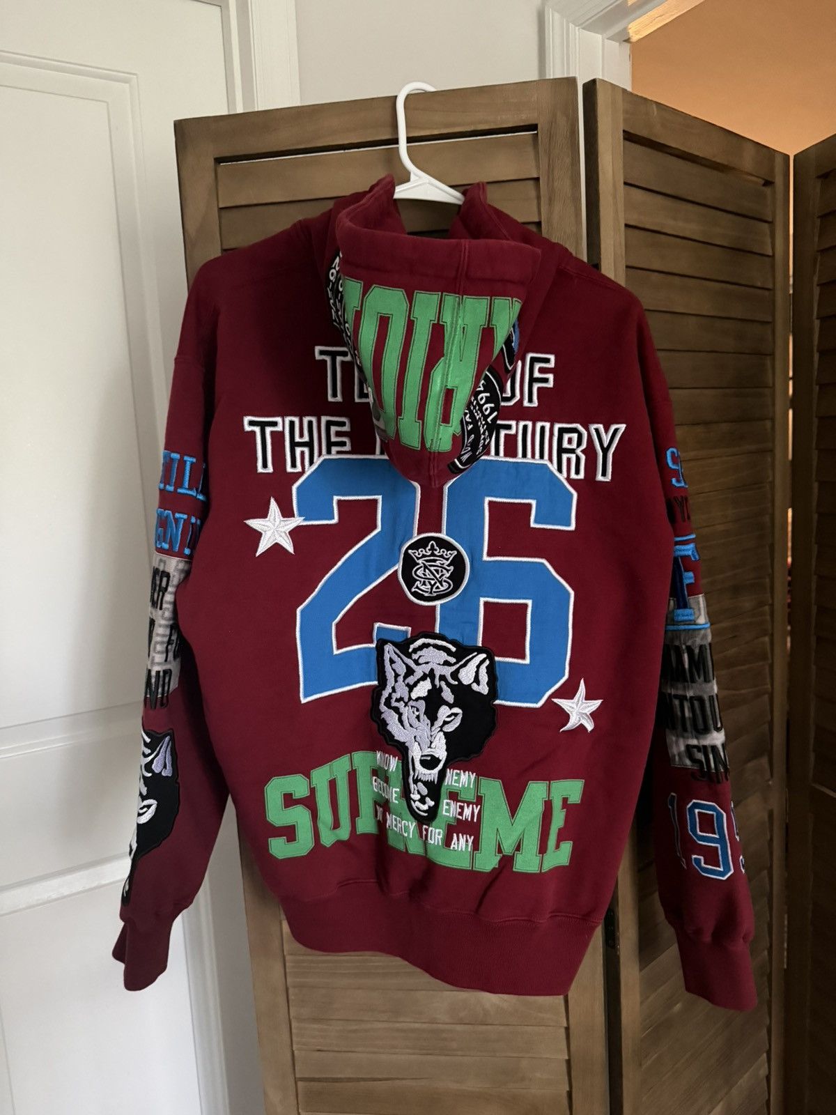 Supreme Warriors Appliqué Zip Up Hooded Sweatshirt Size US M / EU 48-50 / 2 - 3 Thumbnail